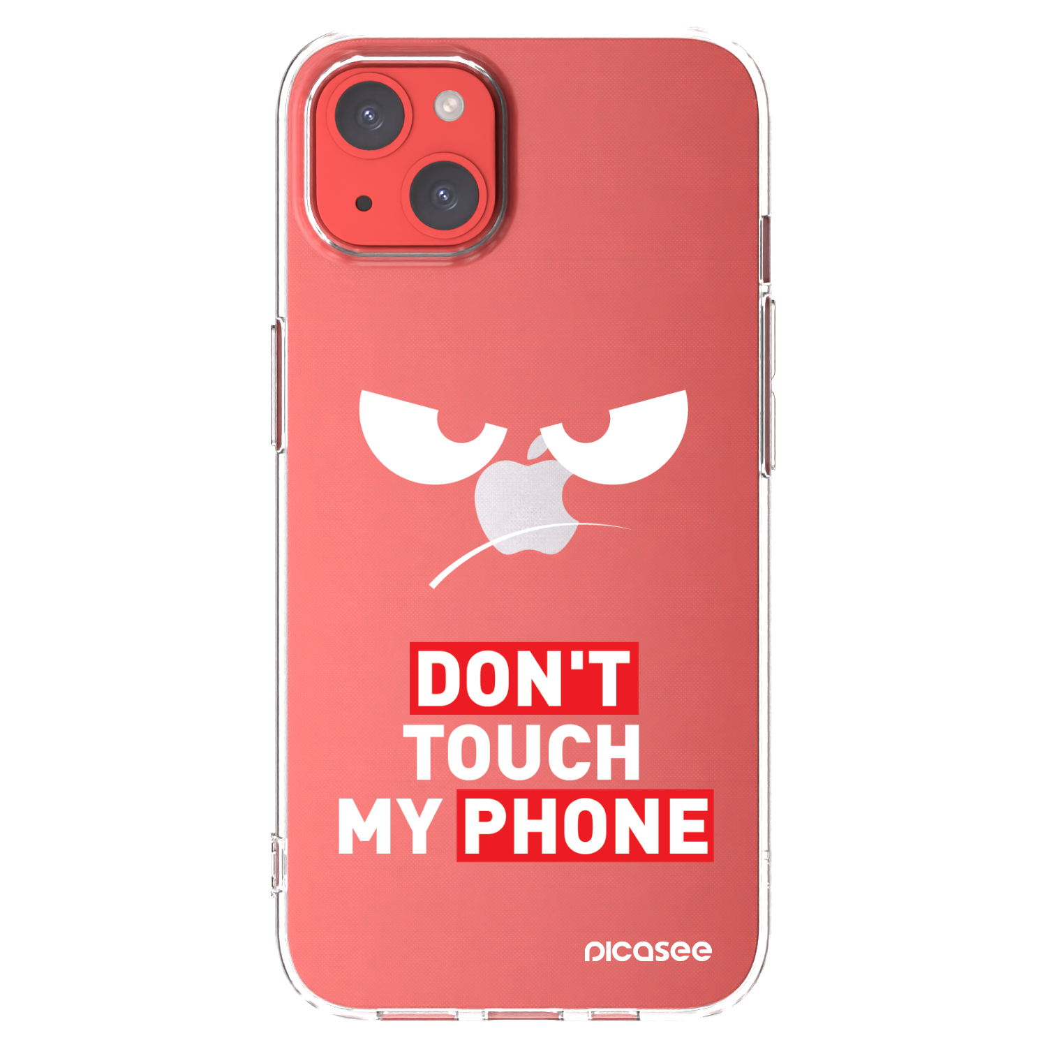 Picasee silikonový průhledný obal pro Apple iPhone 13 - Angry Eyes - Transparent