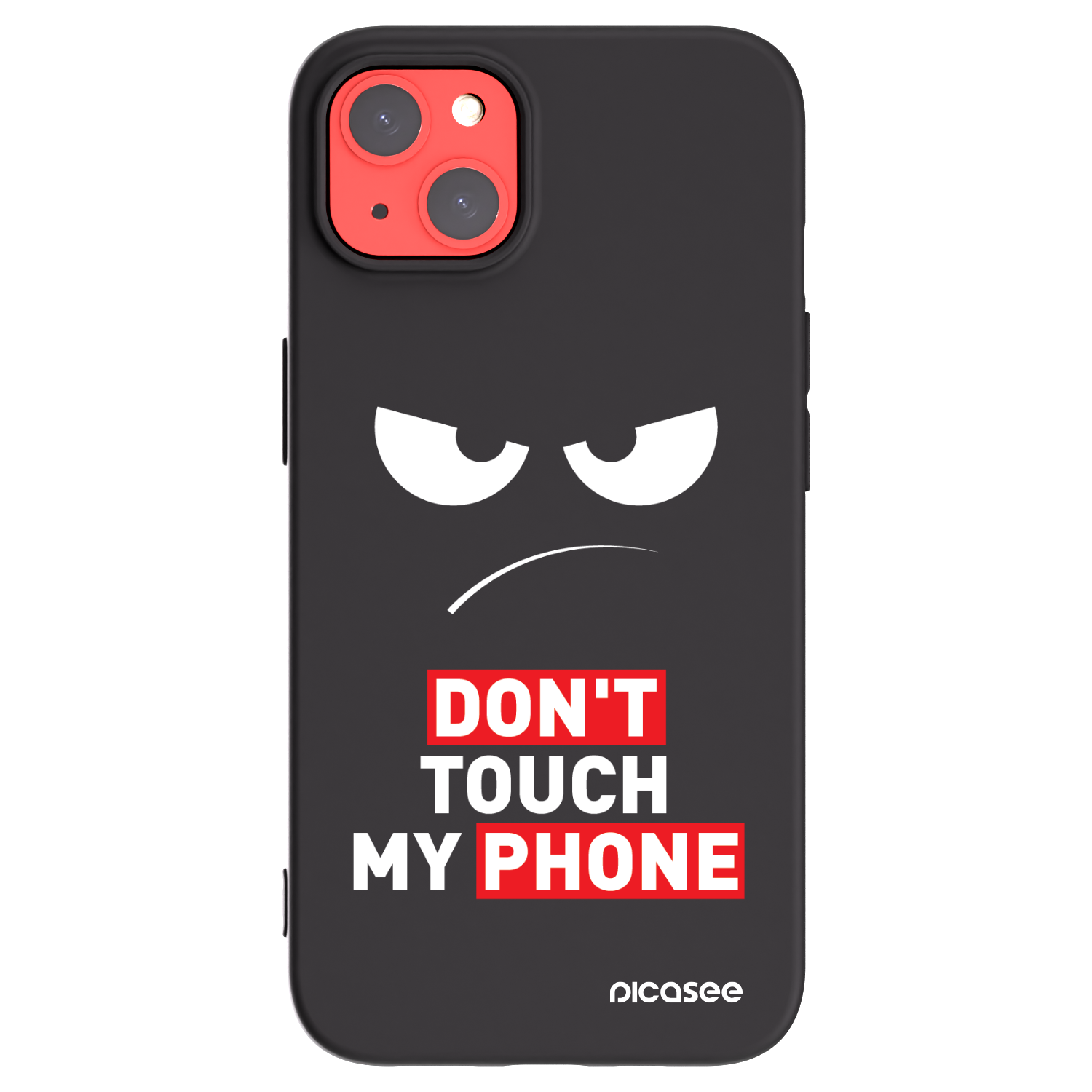 Picasee silikonový černý obal pro Apple iPhone 13 - Angry Eyes - Transparent