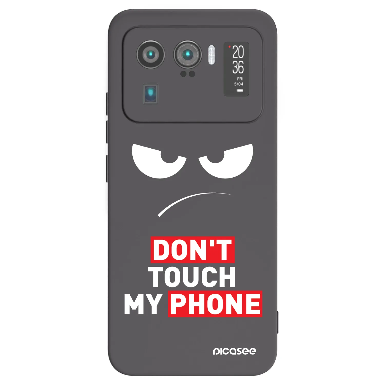Picasee silikonový černý obal pro Xiaomi Mi 11 Ultra - Angry Eyes - Transparent