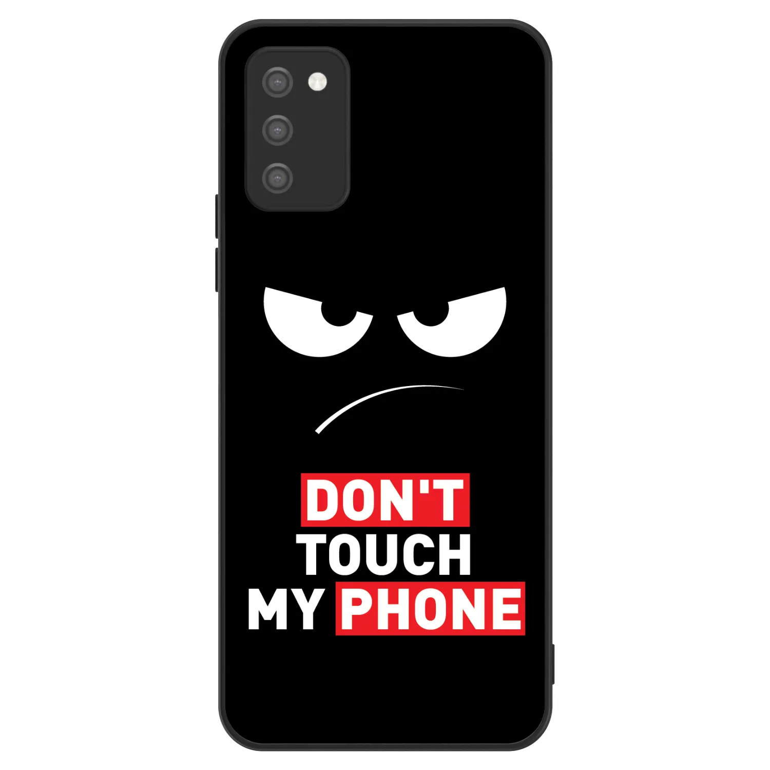 Picasee ULTIMATE CASE pro Samsung Galaxy A02s A025G - Angry Eyes - Transparent