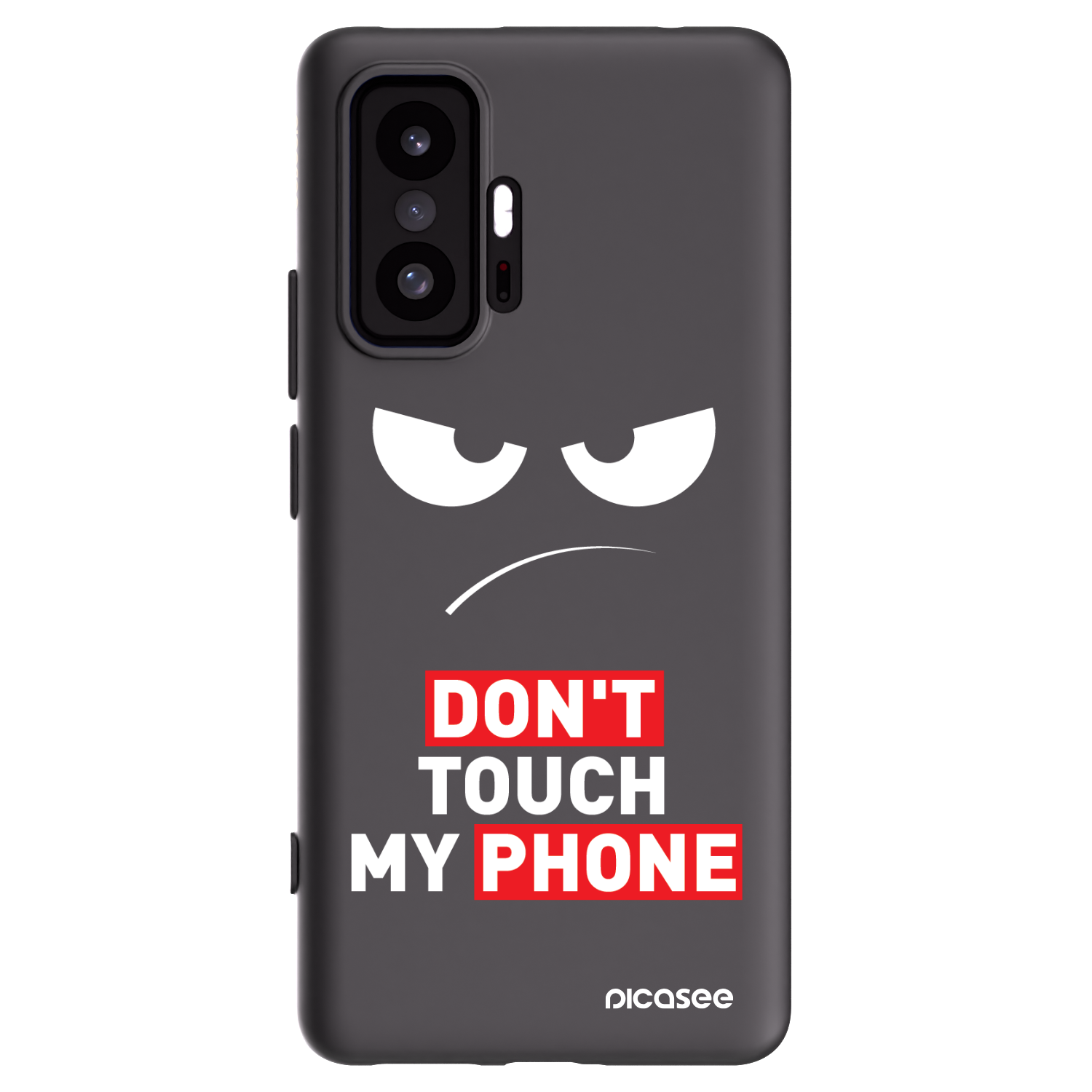 Picasee silikonový černý obal pro Xiaomi 11T Pro - Angry Eyes - Transparent