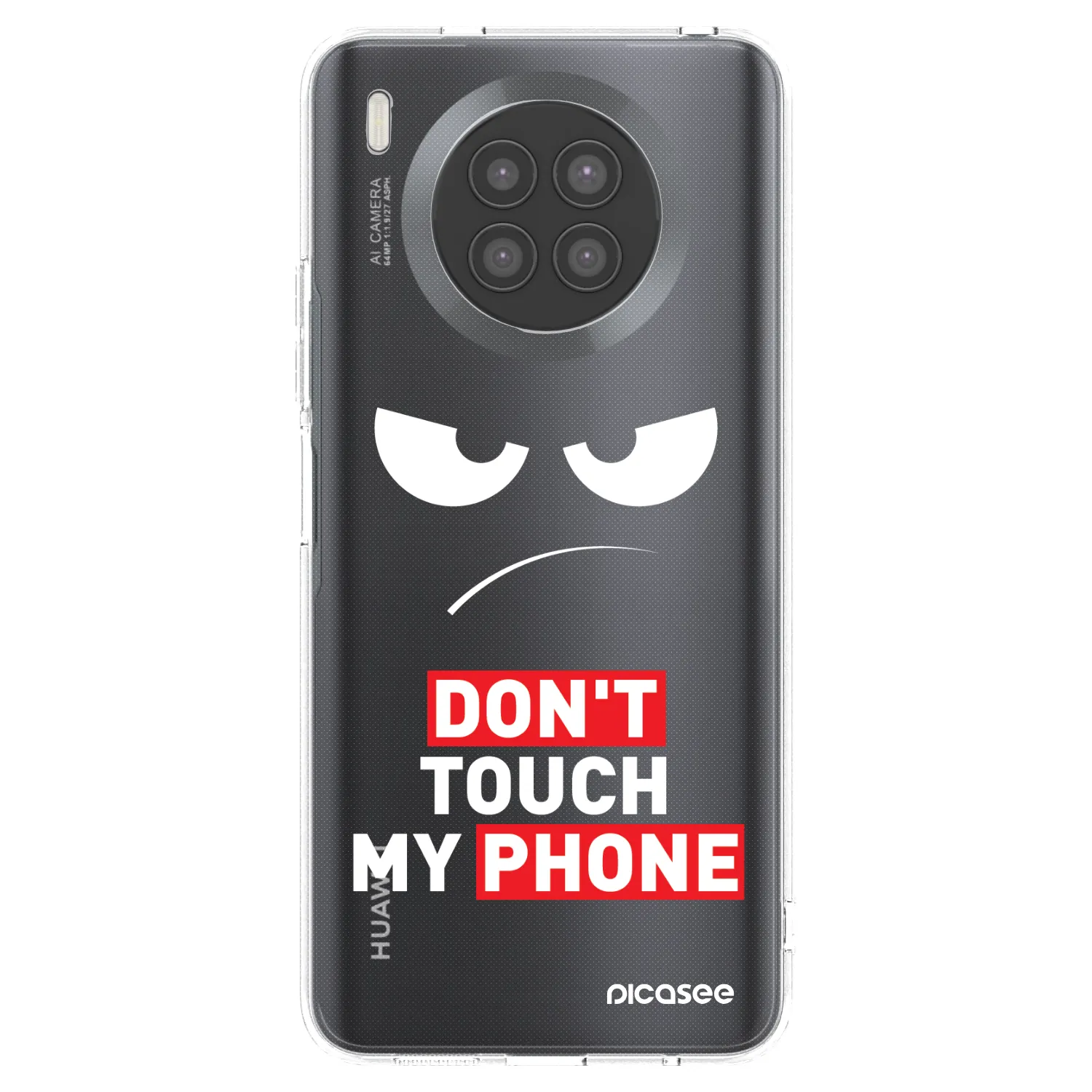 Picasee silikonový průhledný obal pro Huawei Nova 8i - Angry Eyes - Transparent