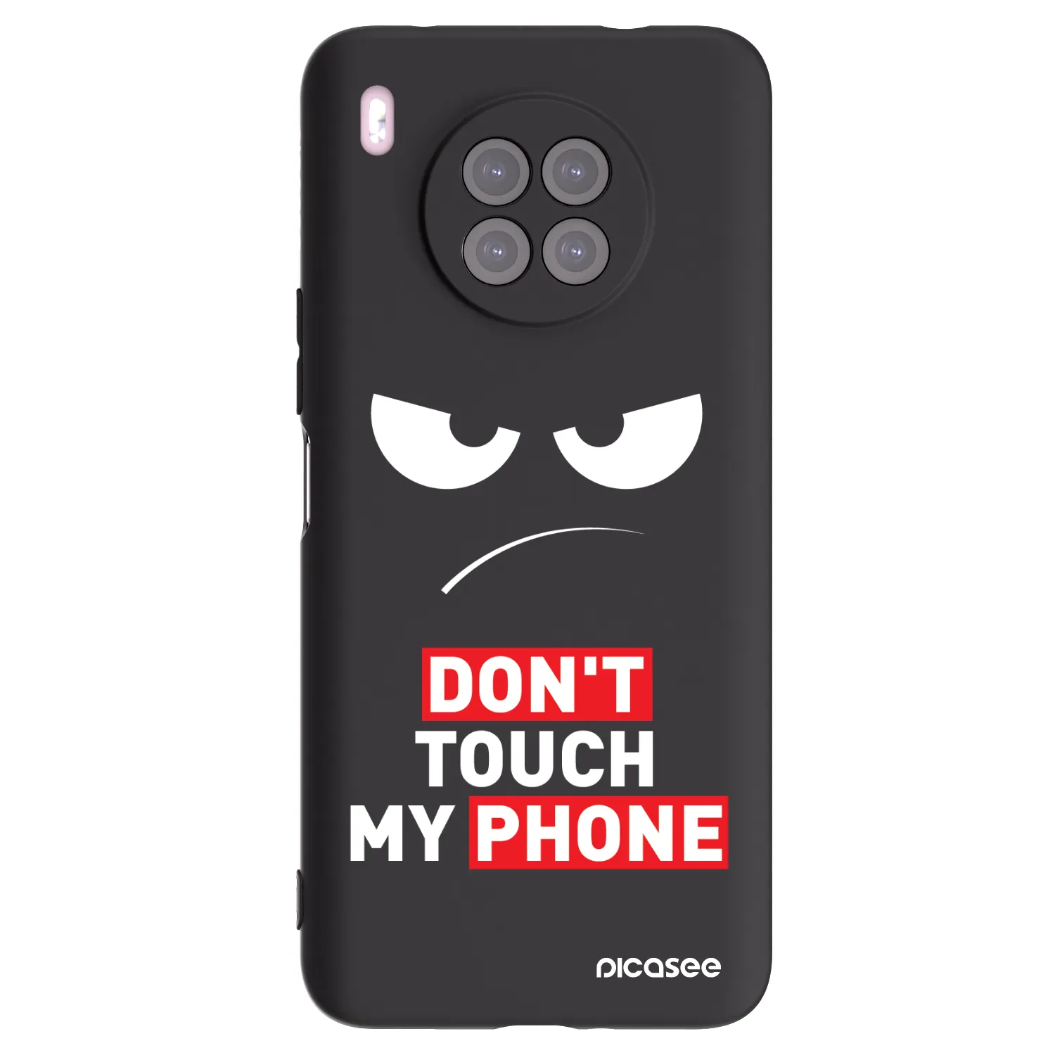 Picasee silikonový černý obal pro Huawei Nova 8i - Angry Eyes - Transparent