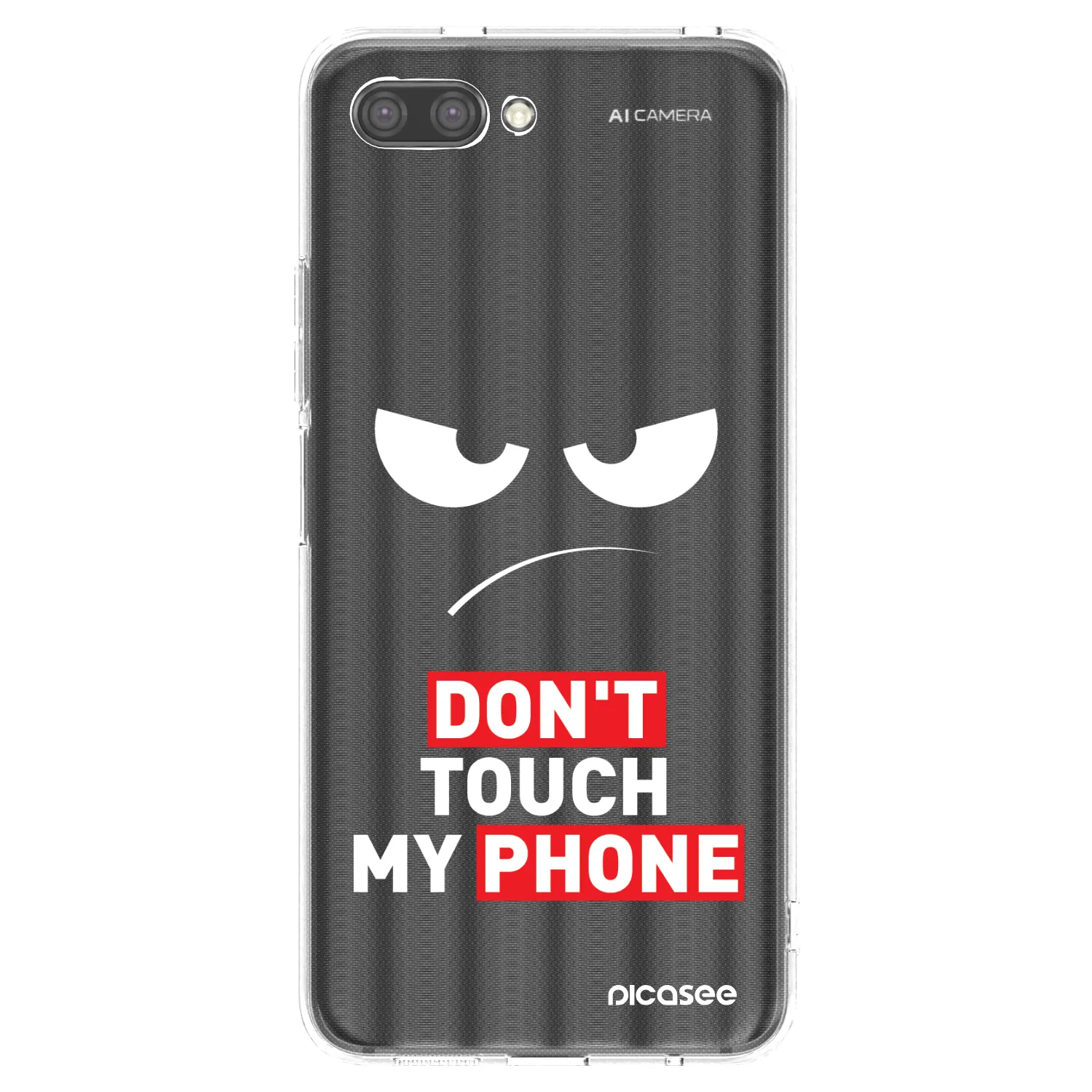 Picasee silikonový průhledný obal pro Honor 10 - Angry Eyes - Transparent