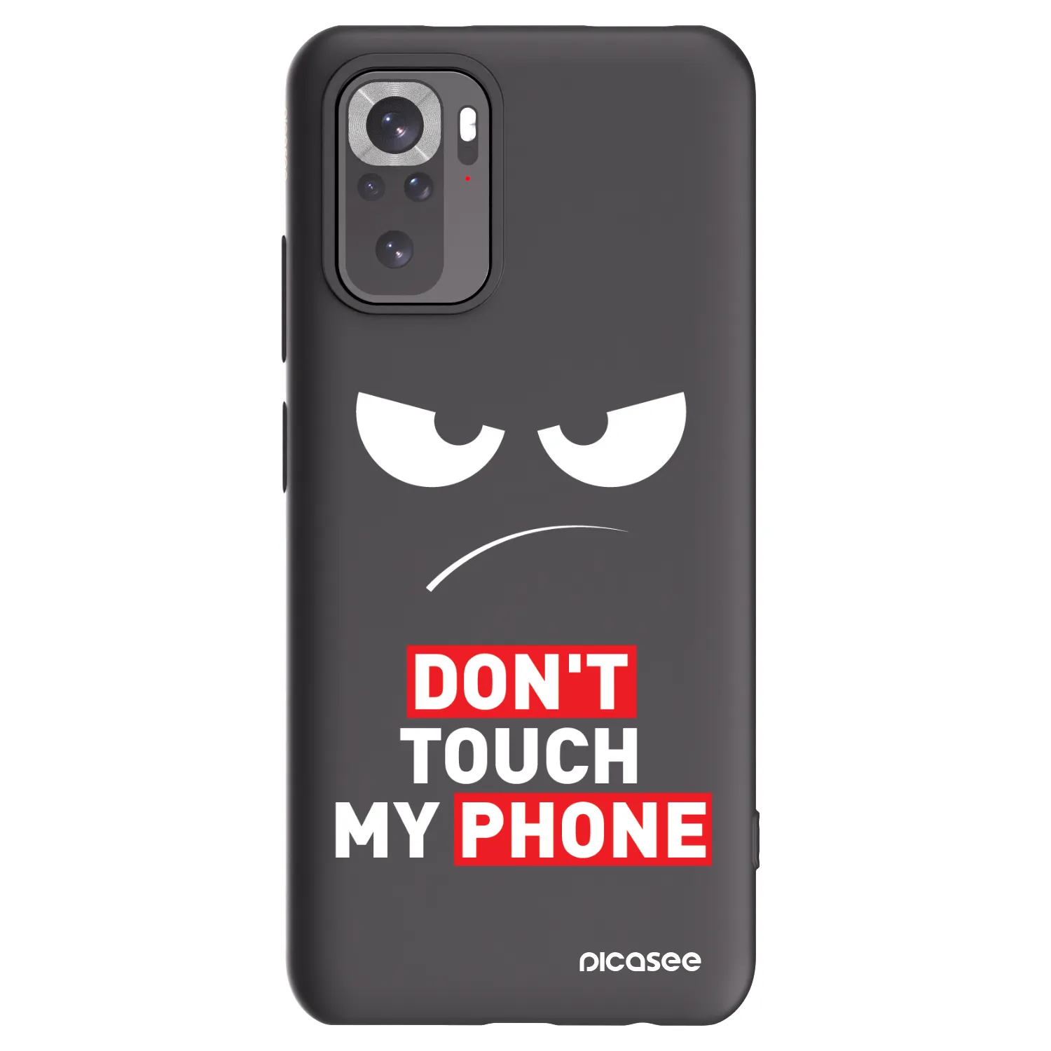 Picasee silikonový černý obal pro Xiaomi Redmi Note 11S 4G - Angry Eyes - Transparent