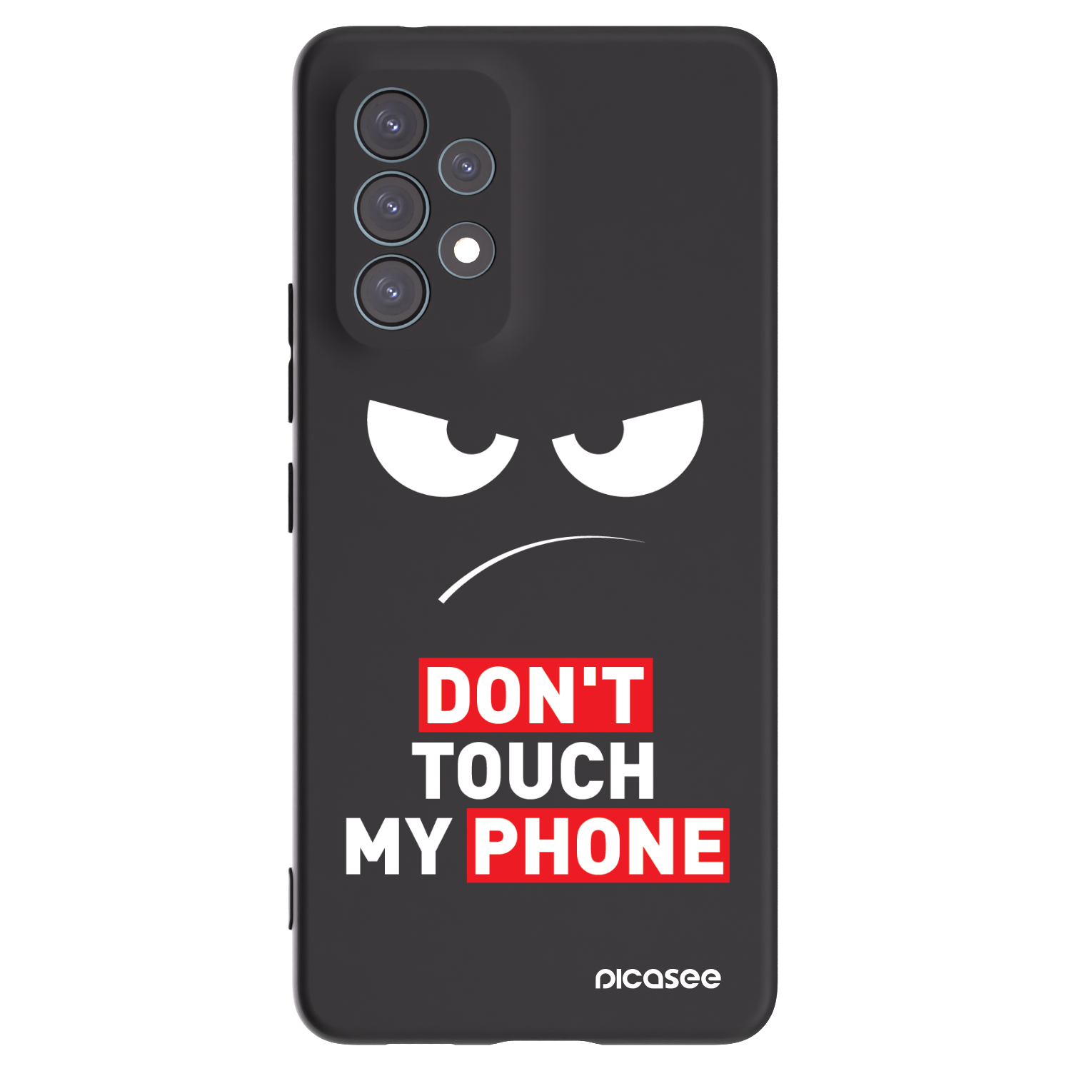 Picasee silikonový černý obal pro Samsung Galaxy A53 5G A536 - Angry Eyes - Transparent