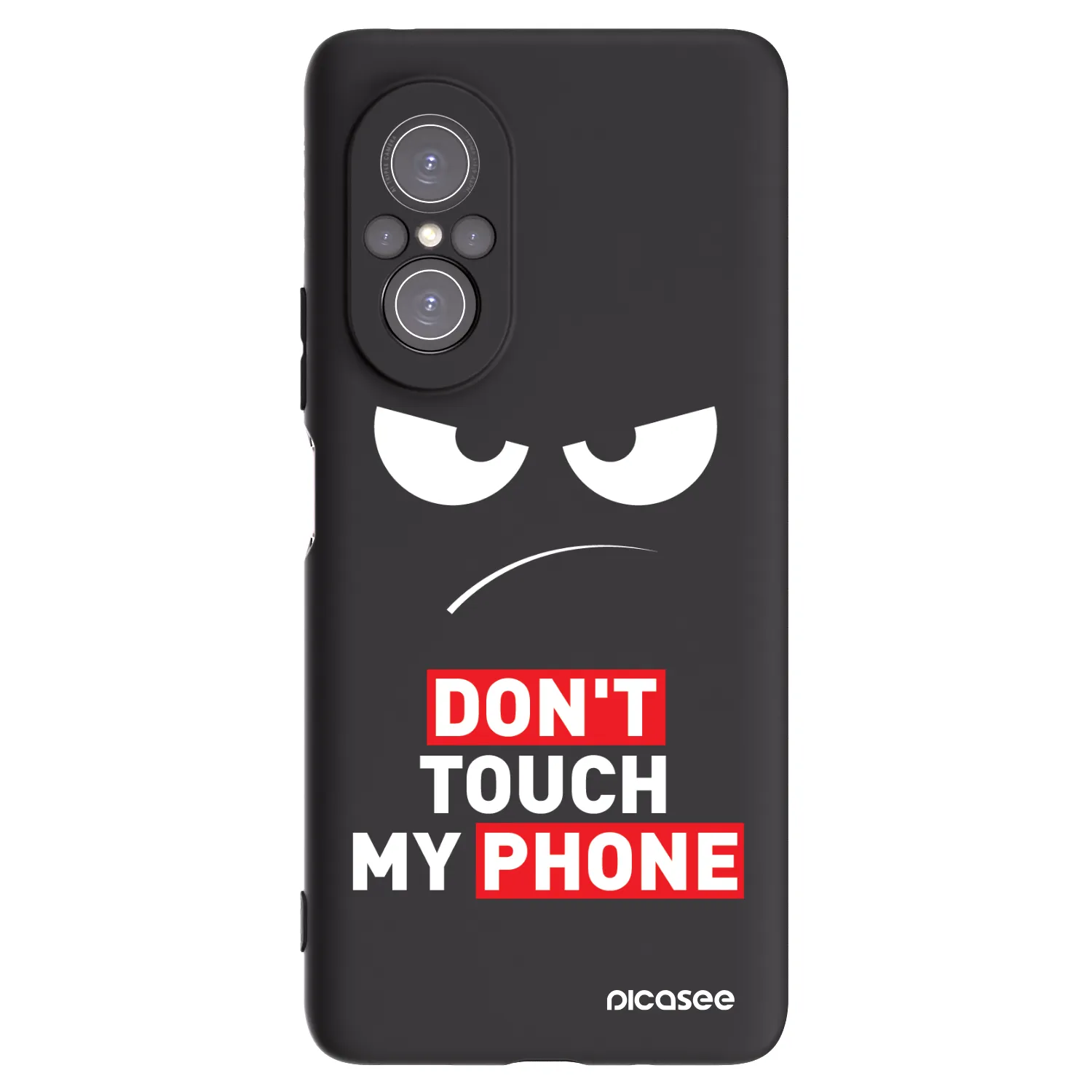 Picasee silikonový černý obal pro Huawei Nova 9 SE - Angry Eyes - Transparent