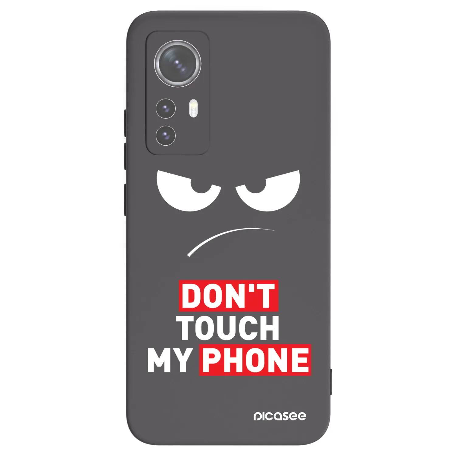 Picasee silikonový černý obal pro Xiaomi 12 - Angry Eyes - Transparent