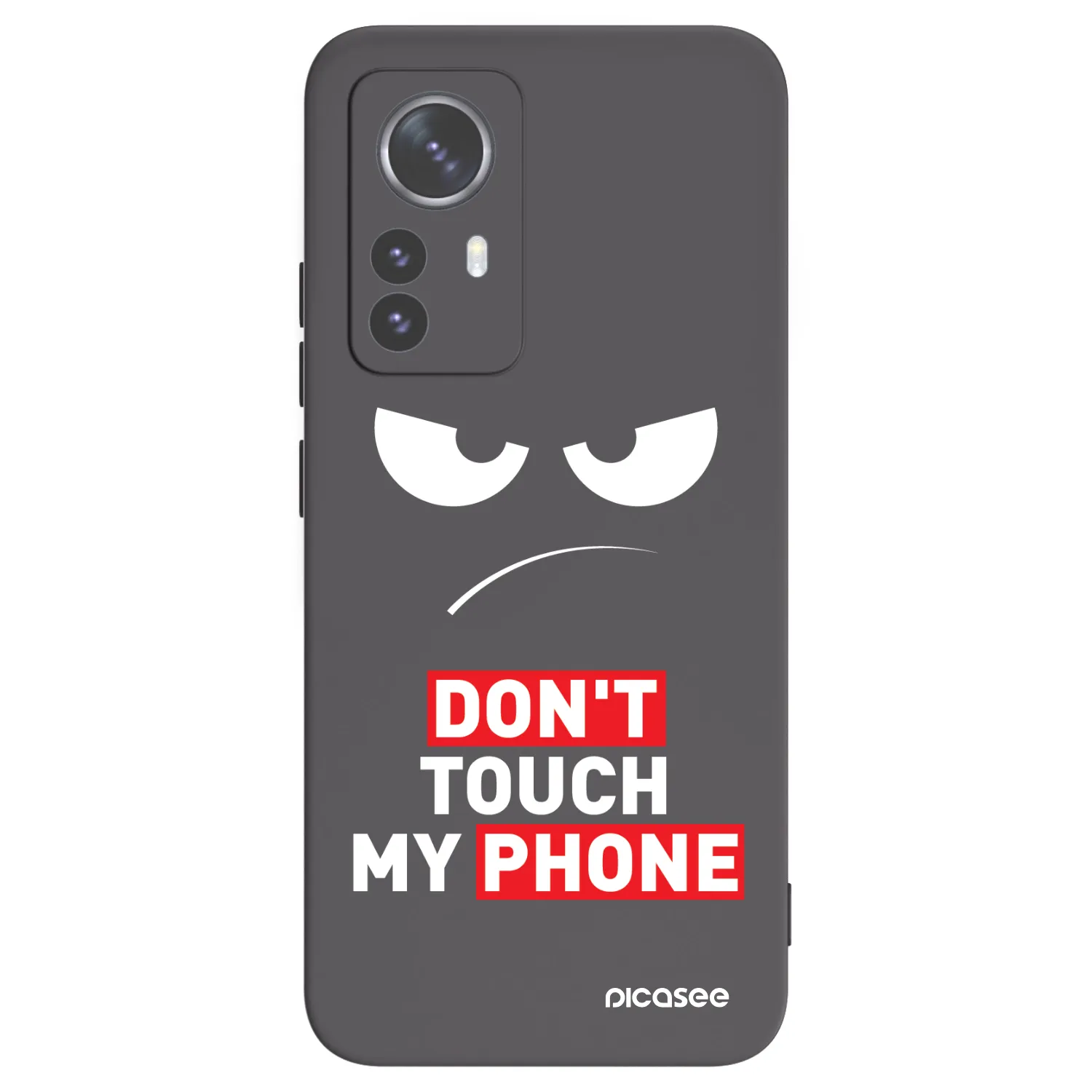 Picasee silikonový černý obal pro Xiaomi 12 Pro - Angry Eyes - Transparent
