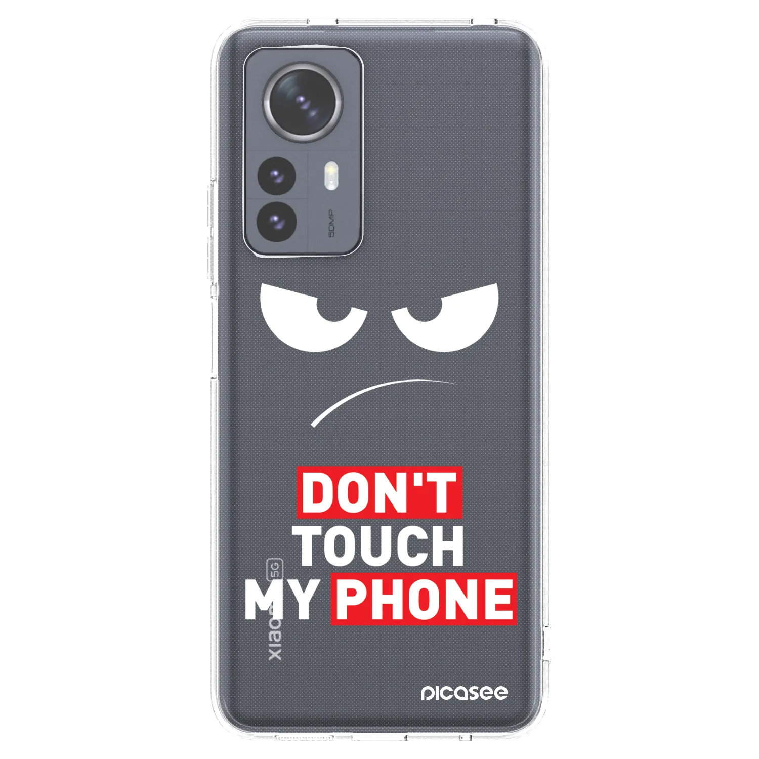 Picasee silikonový průhledný obal pro Xiaomi 12 Pro - Angry Eyes - Transparent