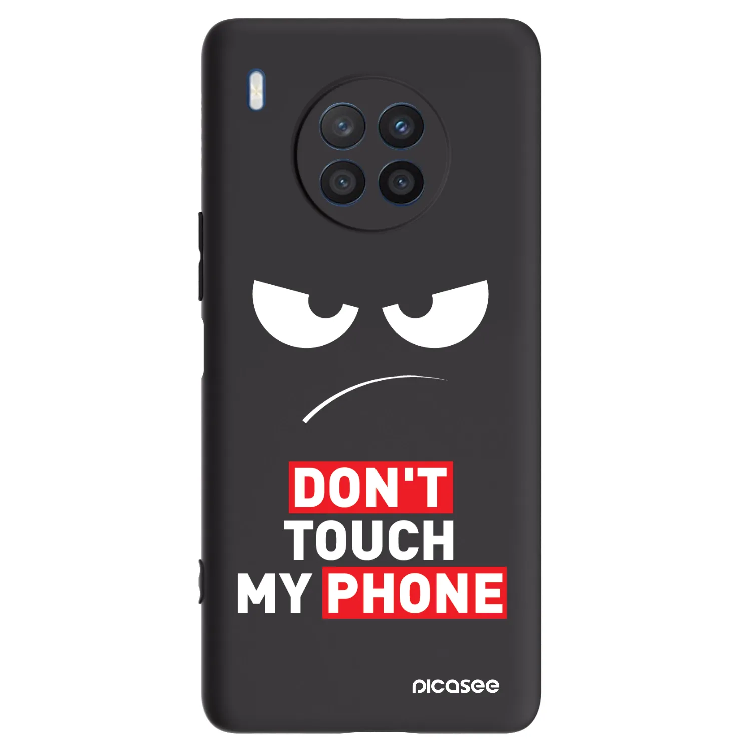 Picasee silikonový černý obal pro Honor 50 Lite - Angry Eyes - Transparent