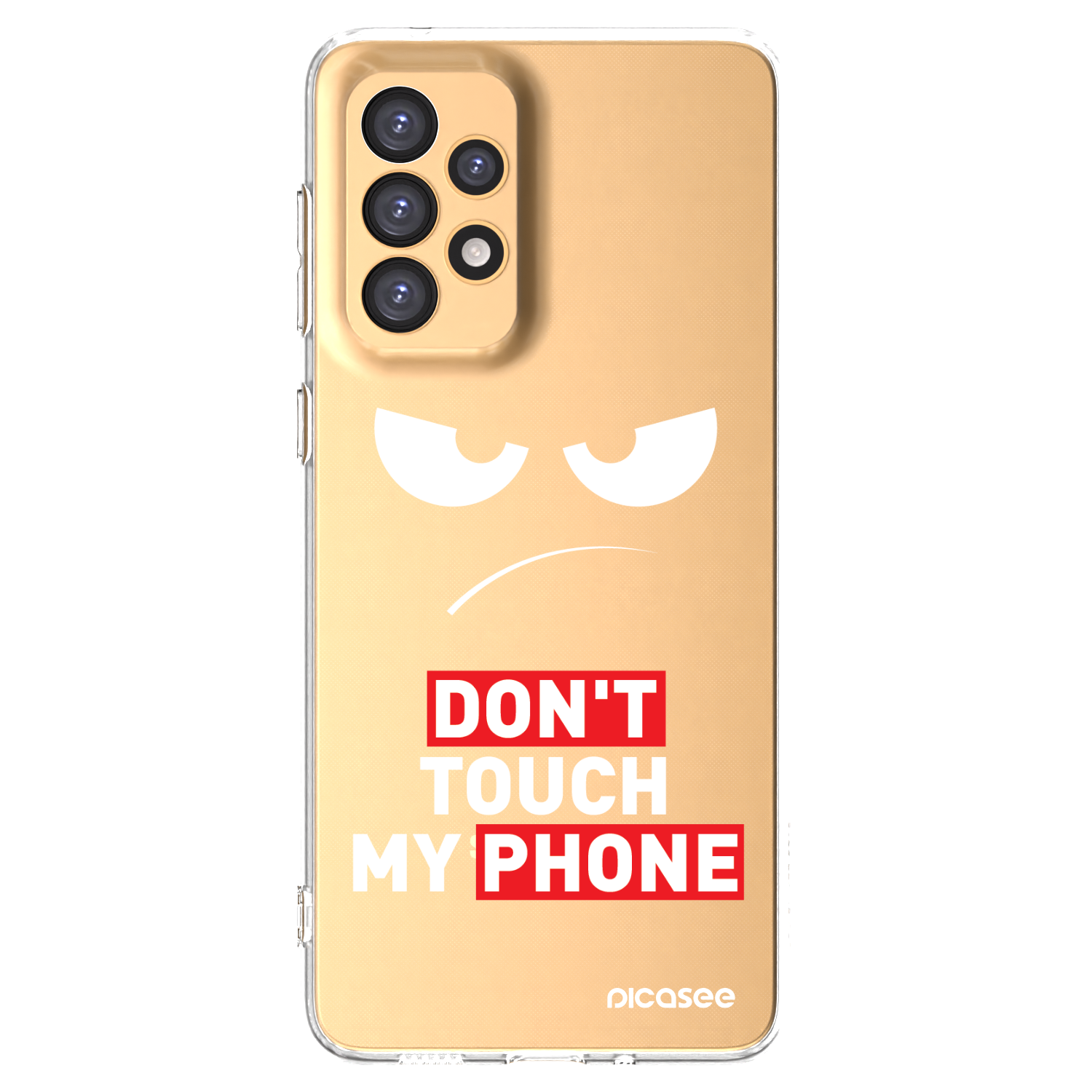 Picasee silikonový průhledný obal pro Samsung Galaxy A33 5G A336 - Angry Eyes - Transparent