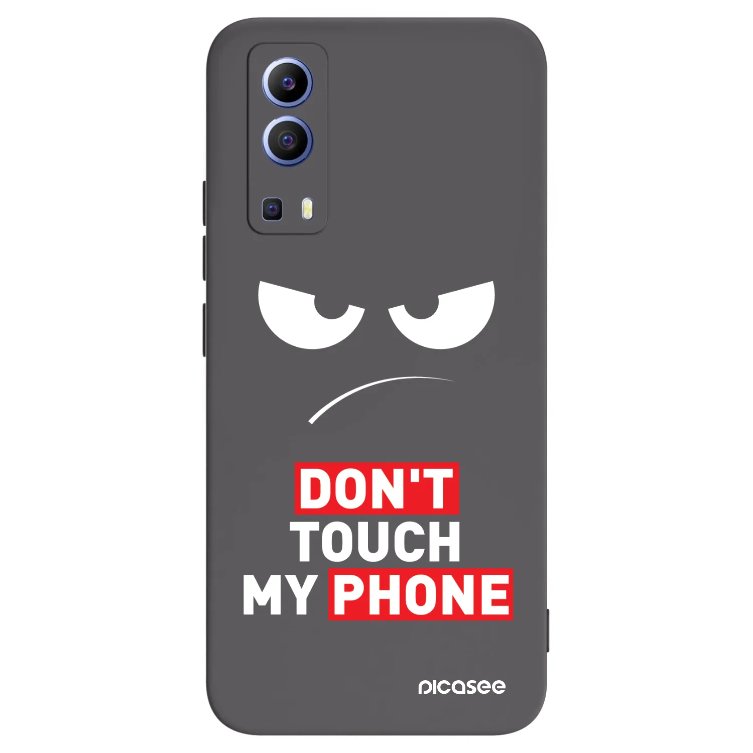 Picasee silikonový černý obal pro Vivo Y52 5G - Angry Eyes - Transparent