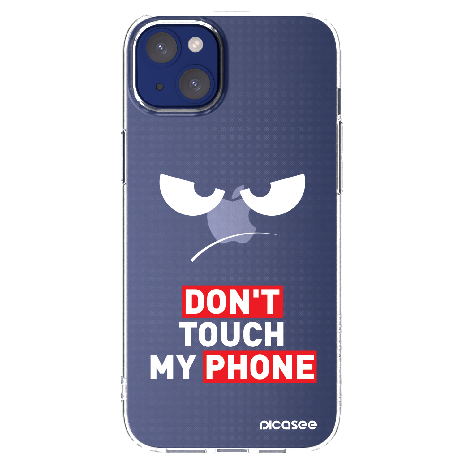 Picasee silikonový průhledný obal pro Apple iPhone 14 Plus - Angry Eyes - Transparent