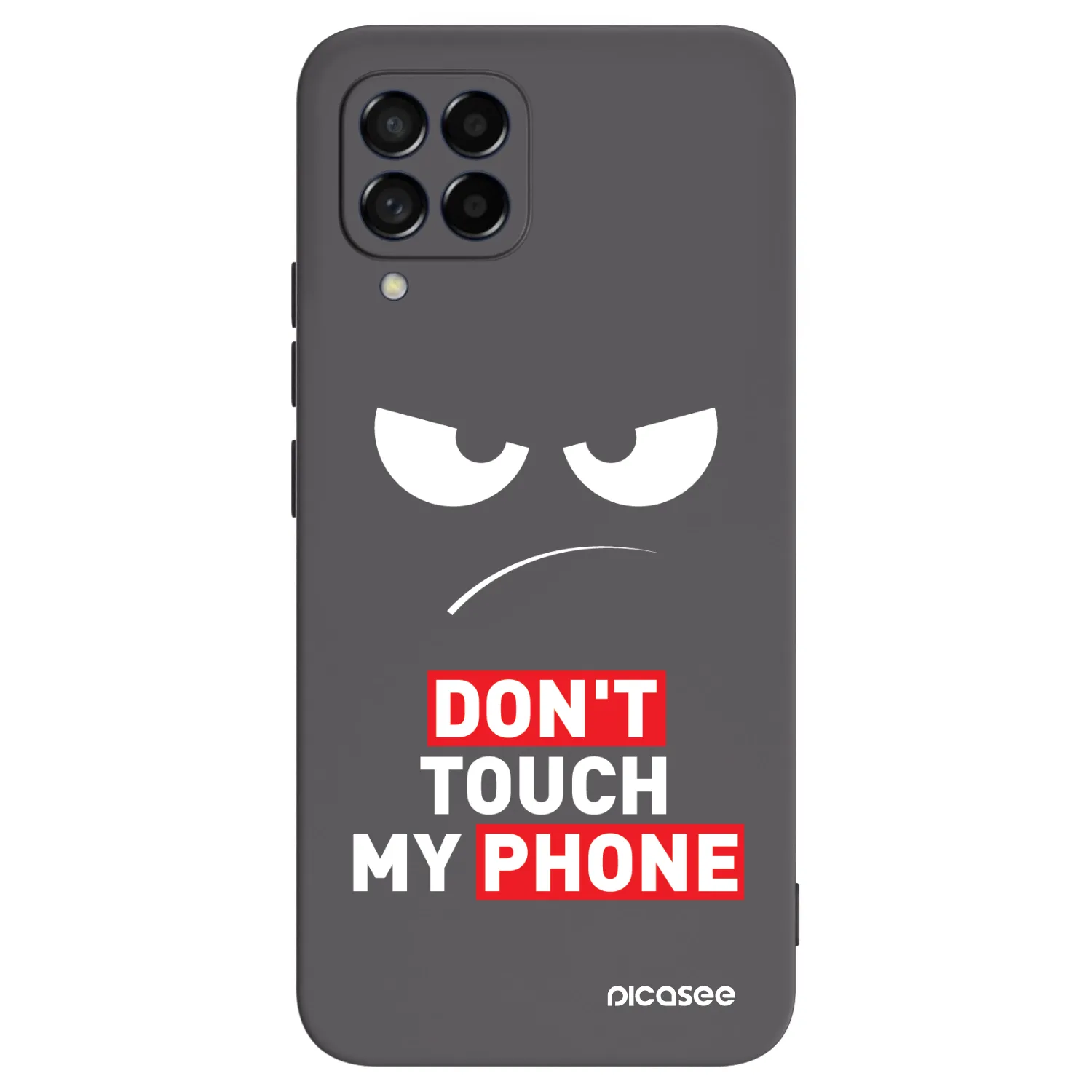 Picasee silikonový černý obal pro Samsung Galaxy M53 5G - Angry Eyes - Transparent