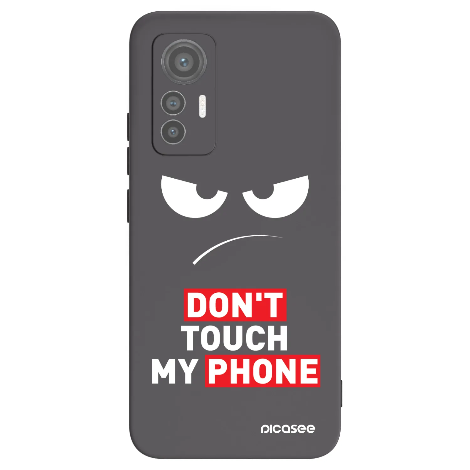 Picasee silikonový černý obal pro Xiaomi 12 Lite - Angry Eyes - Transparent