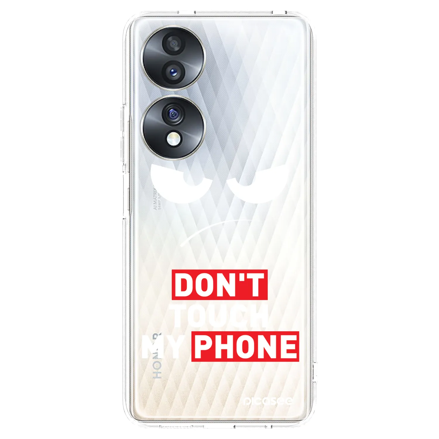 Picasee silikonový průhledný obal pro Honor 70 - Angry Eyes - Transparent