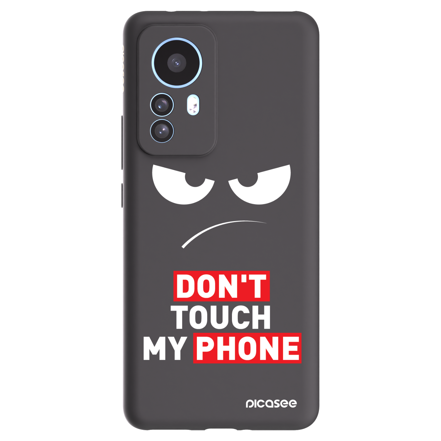 Picasee silikonový černý obal pro Xiaomi 12T Pro - Angry Eyes - Transparent