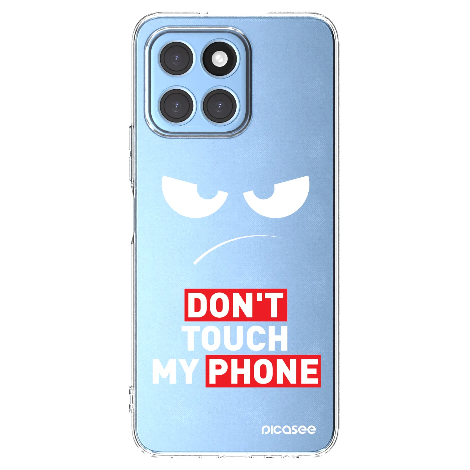 Picasee silikonový průhledný obal pro Honor X6 - Angry Eyes - Transparent