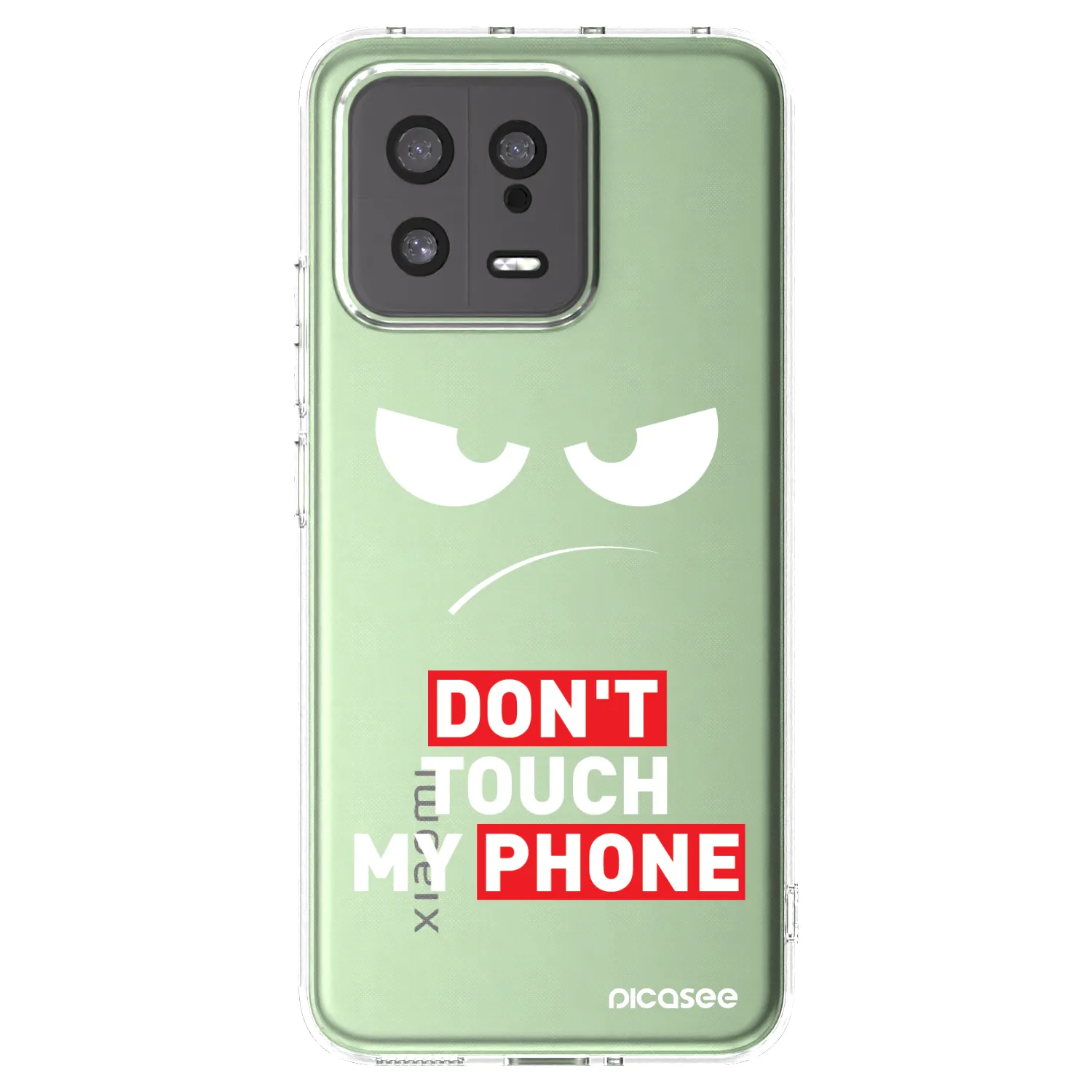 Picasee silikonový průhledný obal pro Xiaomi 13 - Angry Eyes - Transparent