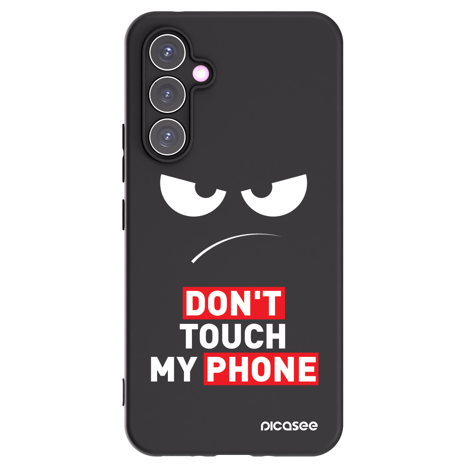 Picasee silikonový černý obal pro Samsung Galaxy A54 5G A546B - Angry Eyes - Transparent