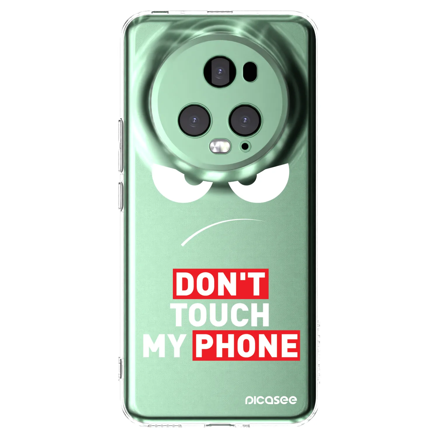 Picasee silikonový průhledný obal pro Honor Magic5 Pro - Angry Eyes - Transparent