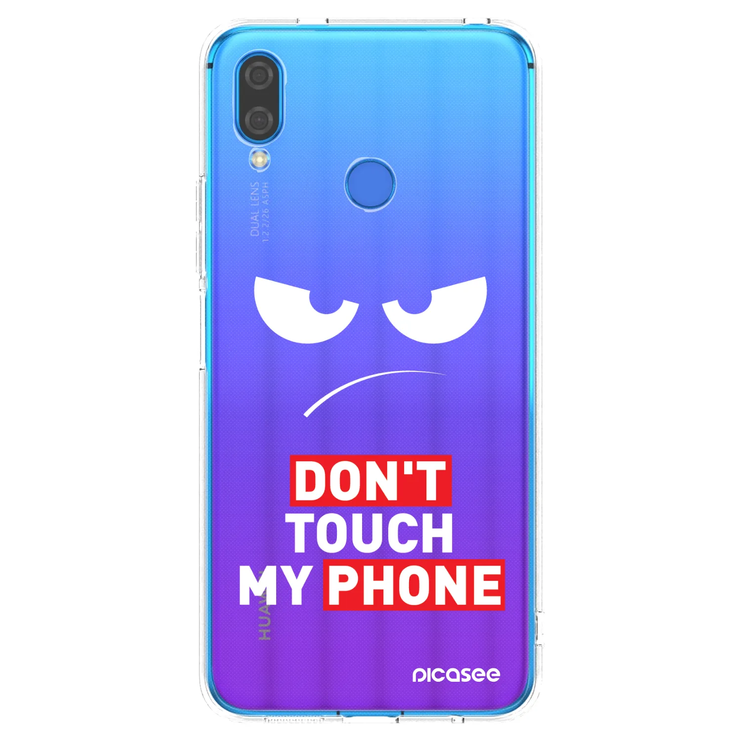 Picasee silikonový průhledný obal pro Huawei Nova 3i - Angry Eyes - Transparent