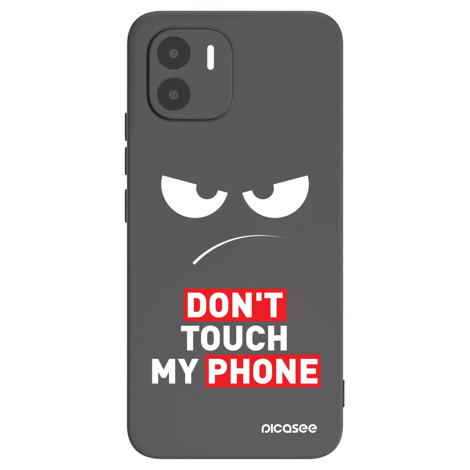 Picasee silikonový černý obal pro Xiaomi Redmi A2 - Angry Eyes - Transparent