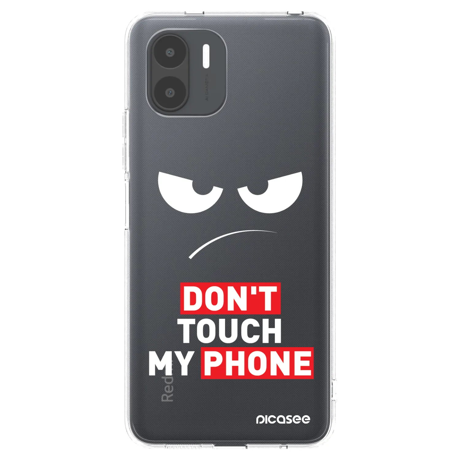 Picasee silikonový průhledný obal pro Xiaomi Redmi A2 - Angry Eyes - Transparent