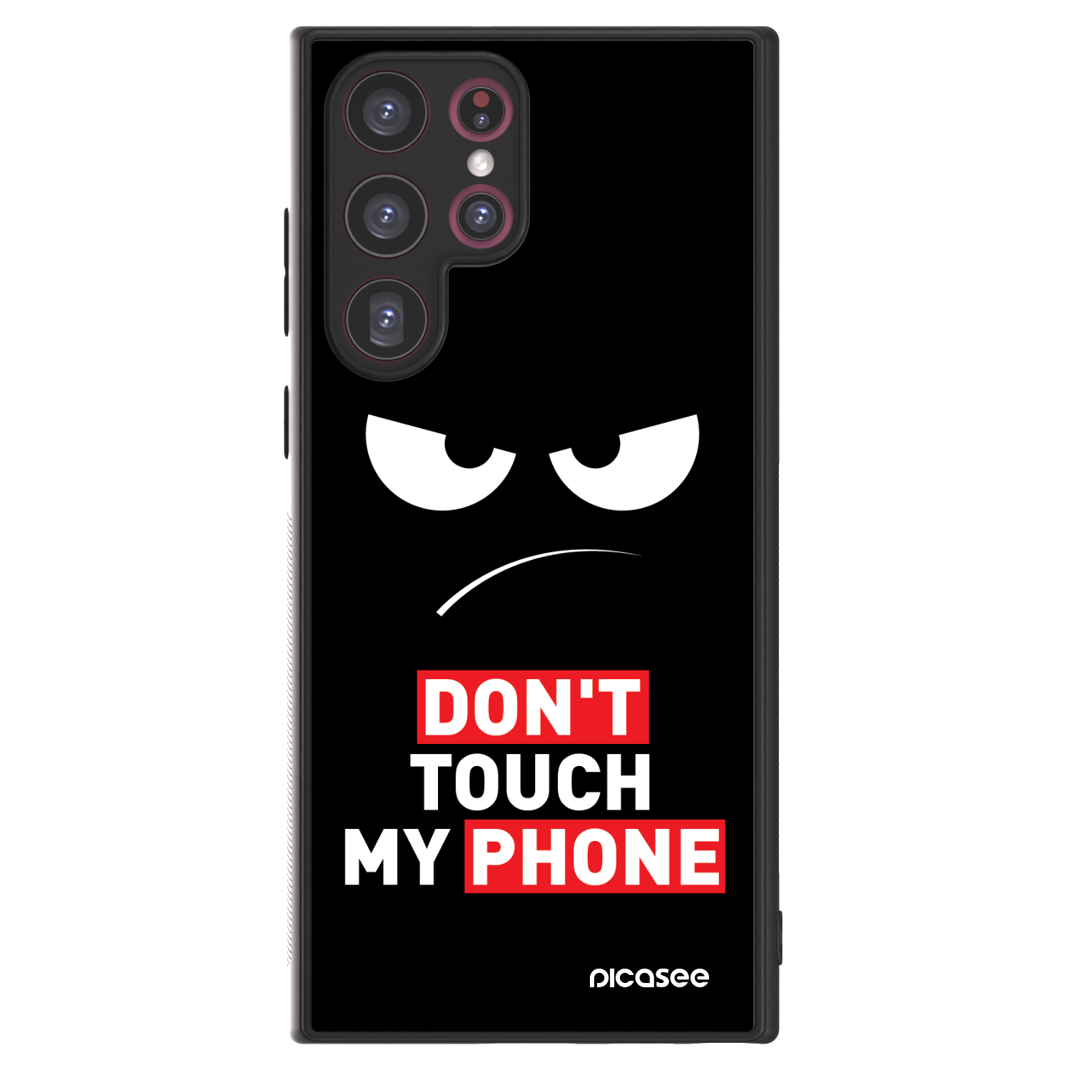 Picasee ULTIMATE CASE PowerShare pro Samsung Galaxy S22 Ultra 5G - Angry Eyes - Transparent