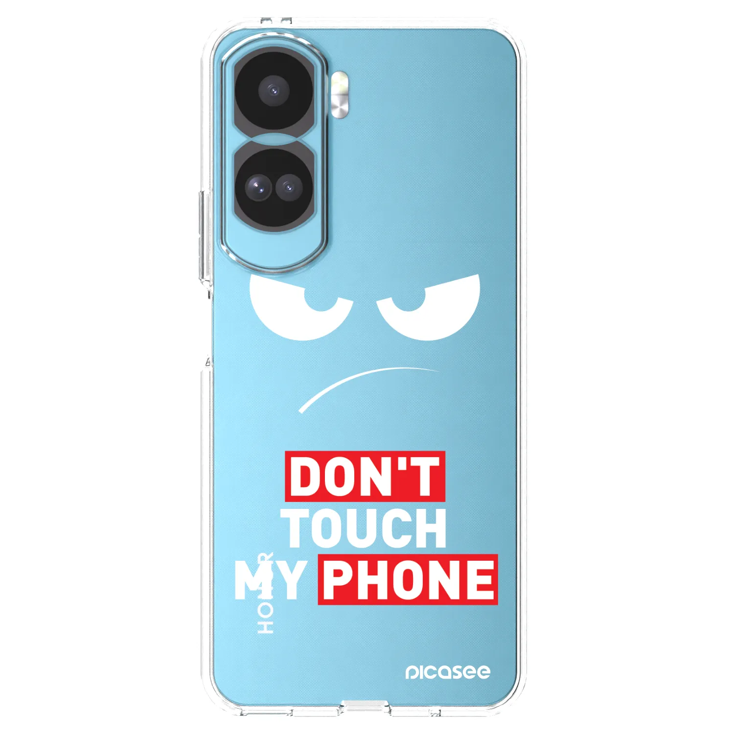 Picasee silikonový průhledný obal pro Honor 90 Lite 5G - Angry Eyes - Transparent