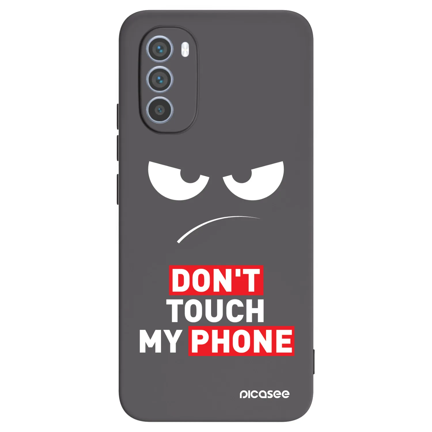 Picasee silikonový černý obal pro Motorola Moto G62 - Angry Eyes - Transparent