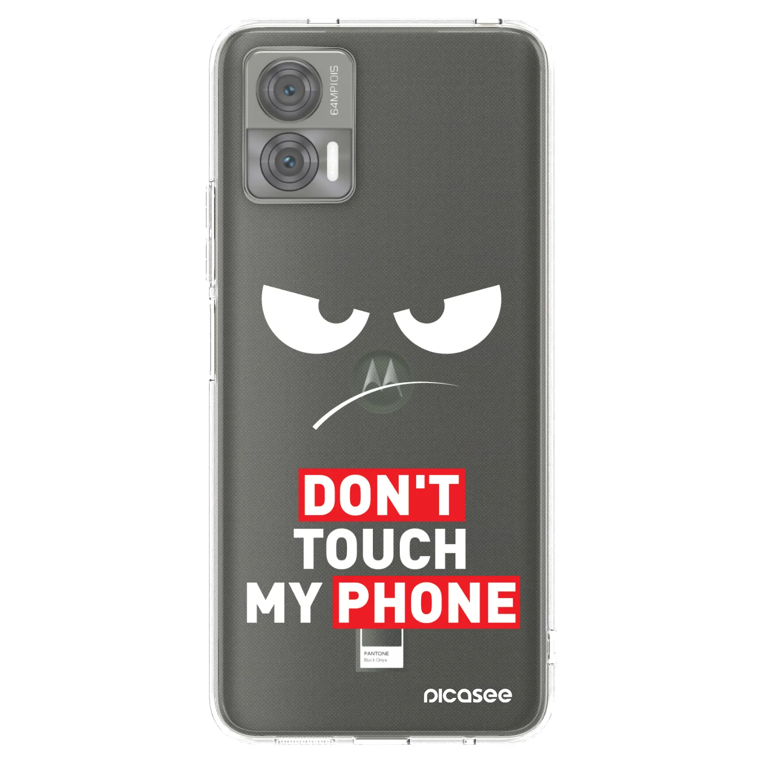 Picasee silikonový průhledný obal pro Motorola Edge 30 Neo - Angry Eyes - Transparent