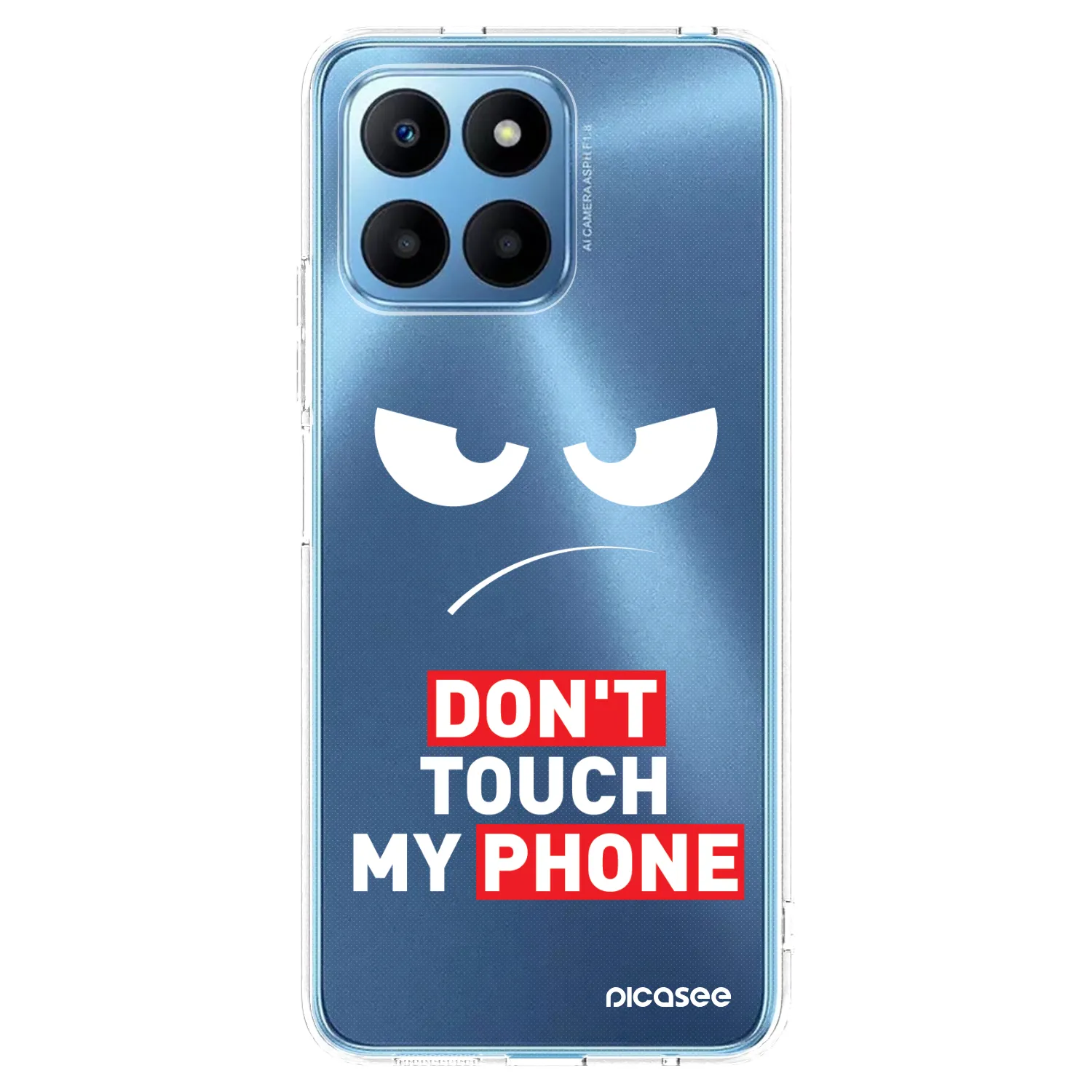 Picasee silikonový průhledný obal pro Honor 70 Lite - Angry Eyes - Transparent