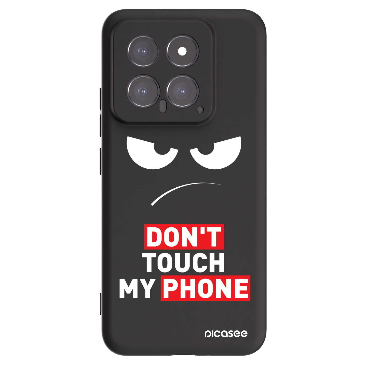 Picasee silikonový černý obal pro Xiaomi 14 - Angry Eyes - Transparent