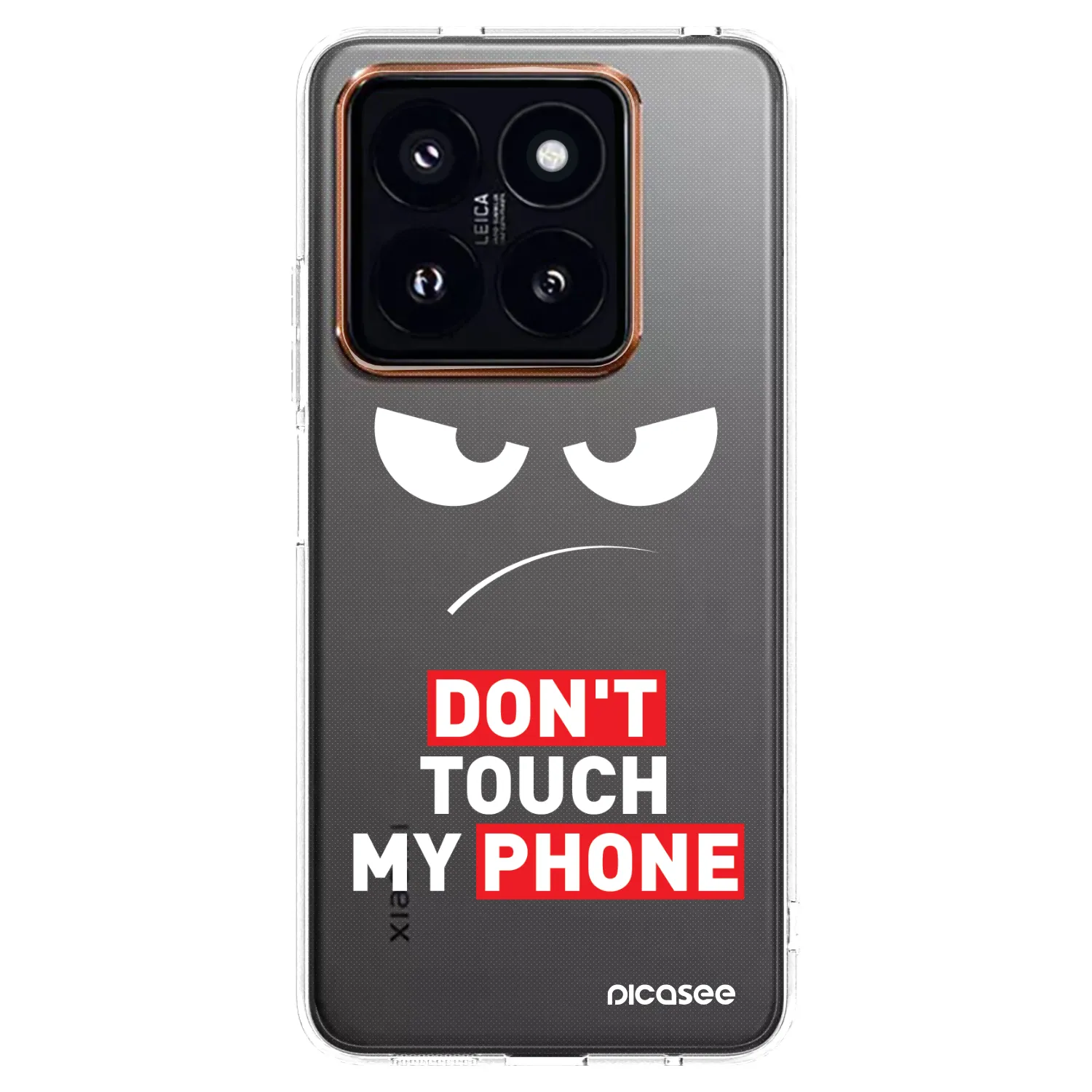 Picasee silikonový průhledný obal pro Xiaomi 14 Pro - Angry Eyes - Transparent