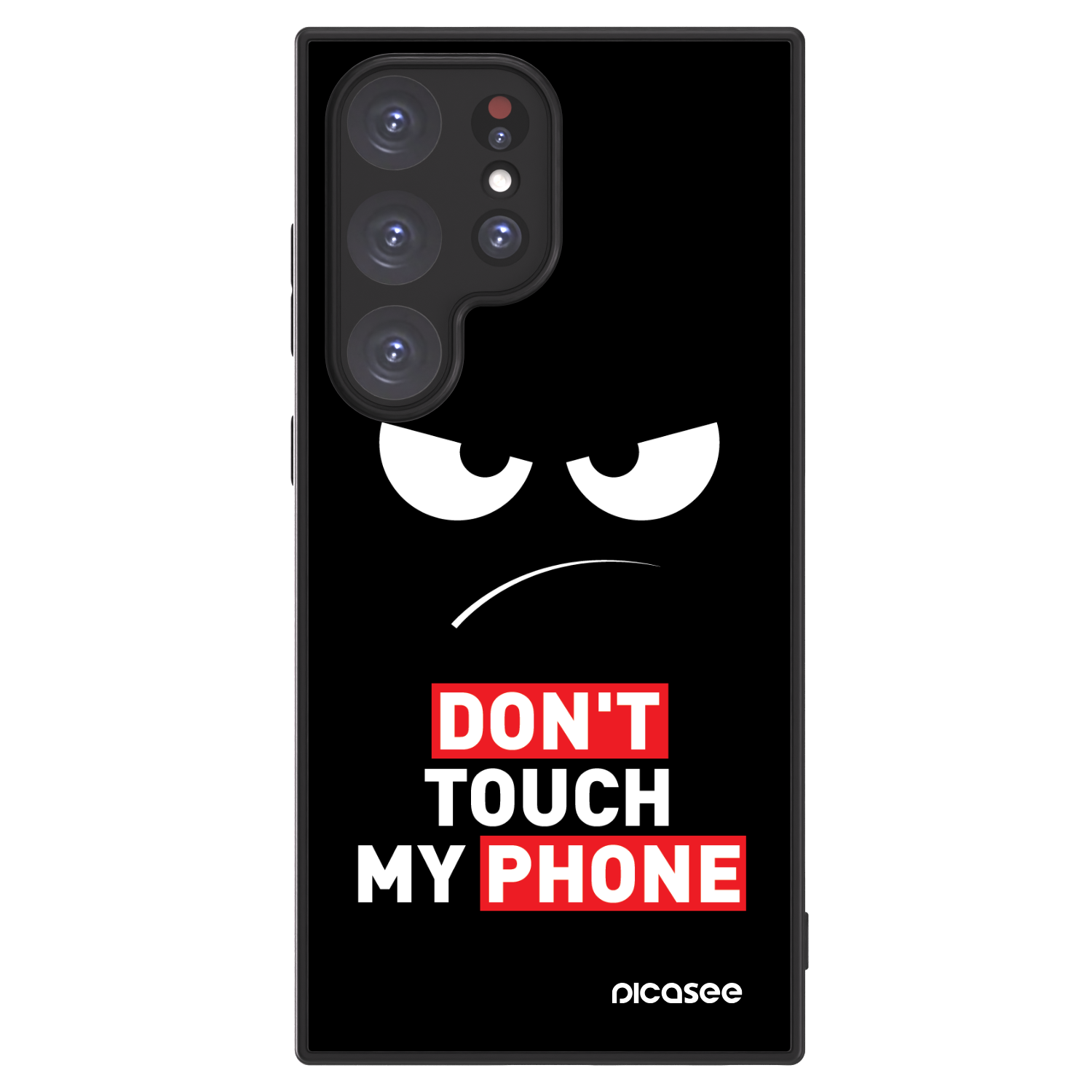 Picasee ULTIMATE CASE PowerShare pro Samsung Galaxy S24 Ultra S928B 5G - Angry Eyes - Transparent