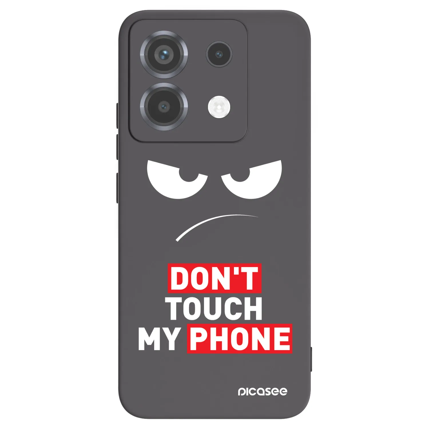 Picasee silikonový černý obal pro Xiaomi Poco X6 - Angry Eyes - Transparent