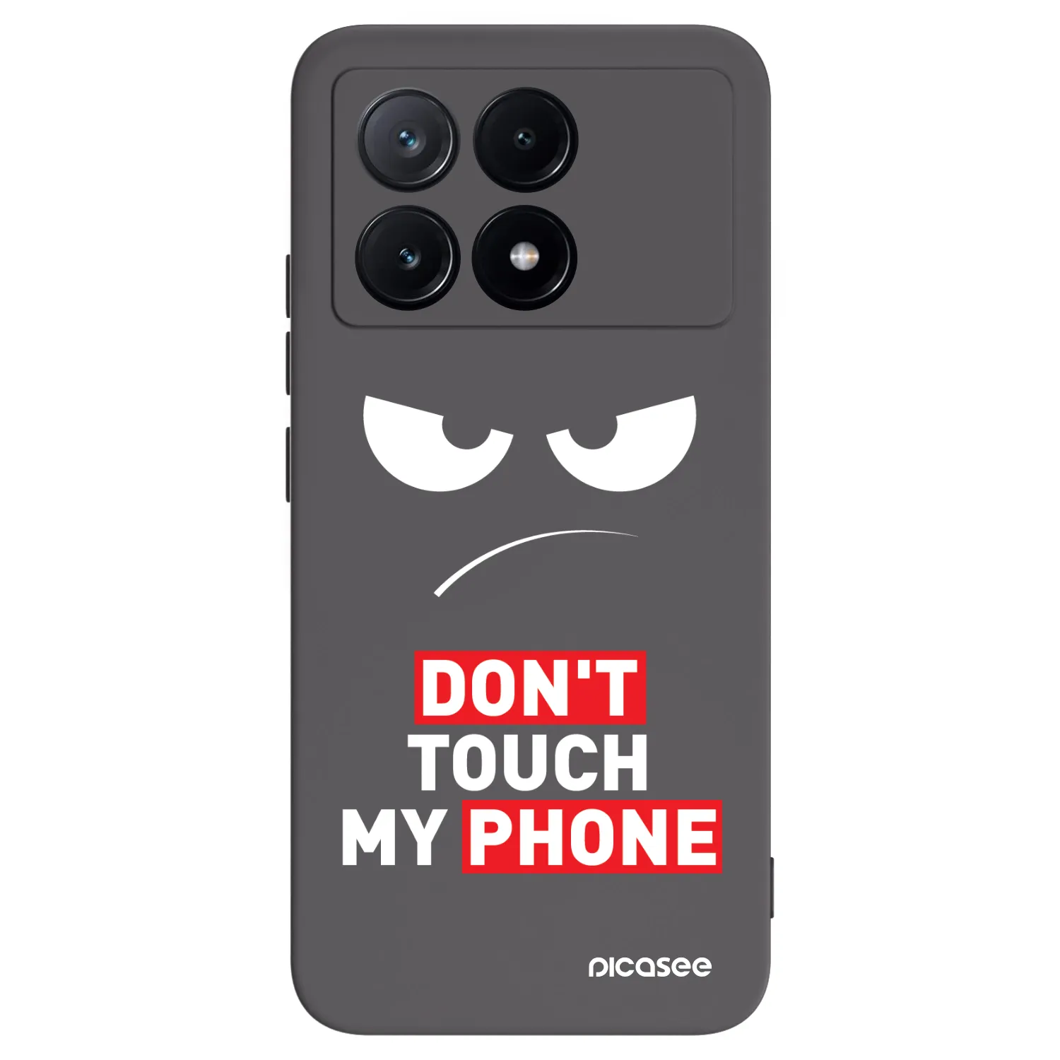 Picasee silikonový černý obal pro Xiaomi Poco X6 Pro - Angry Eyes - Transparent