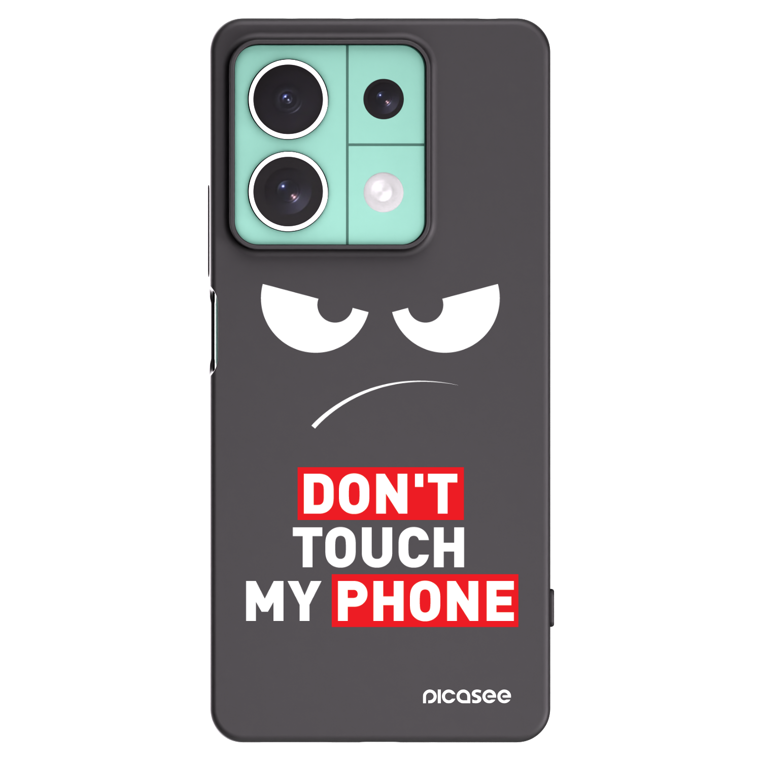 Picasee silikonový černý obal pro Xiaomi Redmi Note 13 5G - Angry Eyes - Transparent