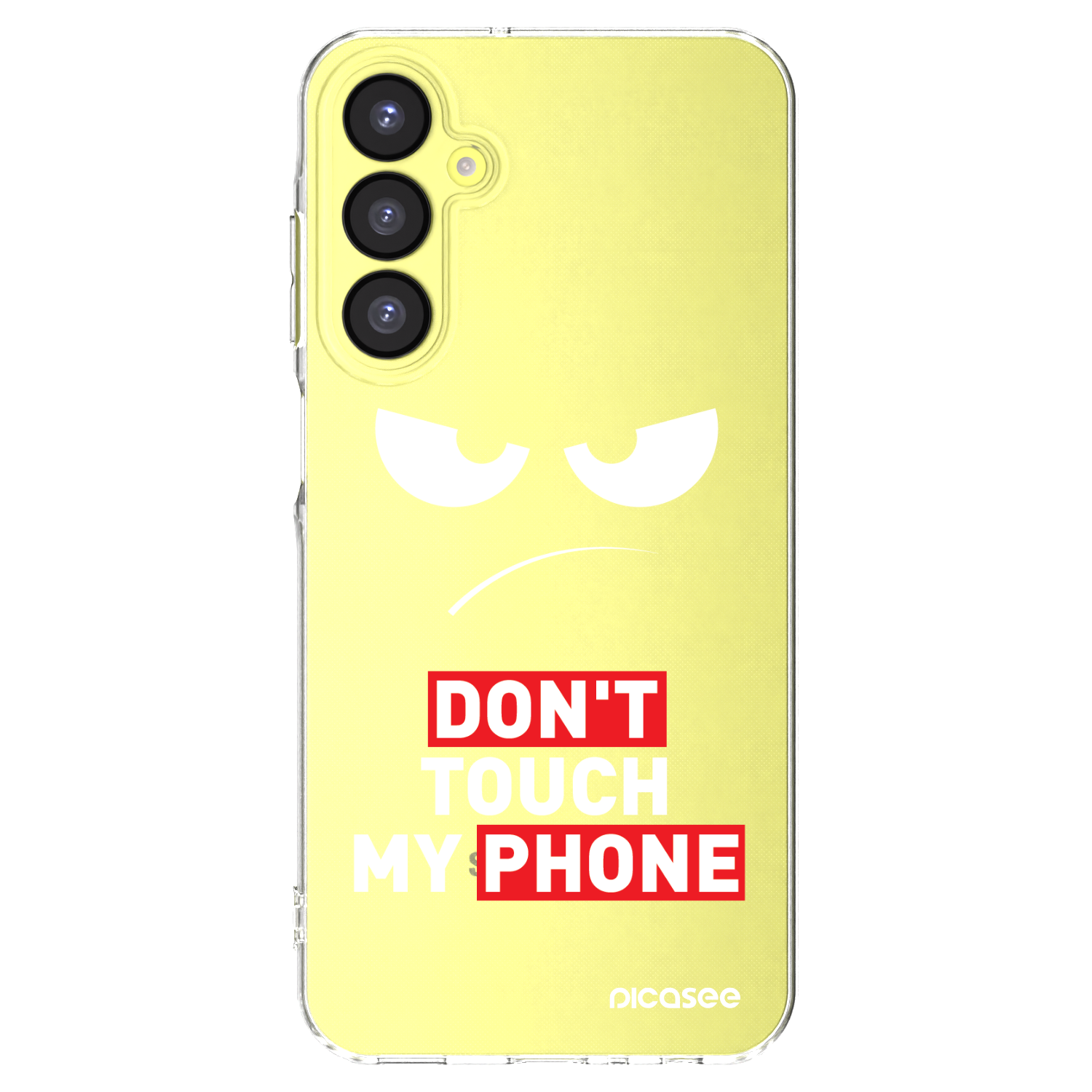 Picasee silikonový průhledný obal pro Samsung Galaxy A25 A256B 5G - Angry Eyes - Transparent