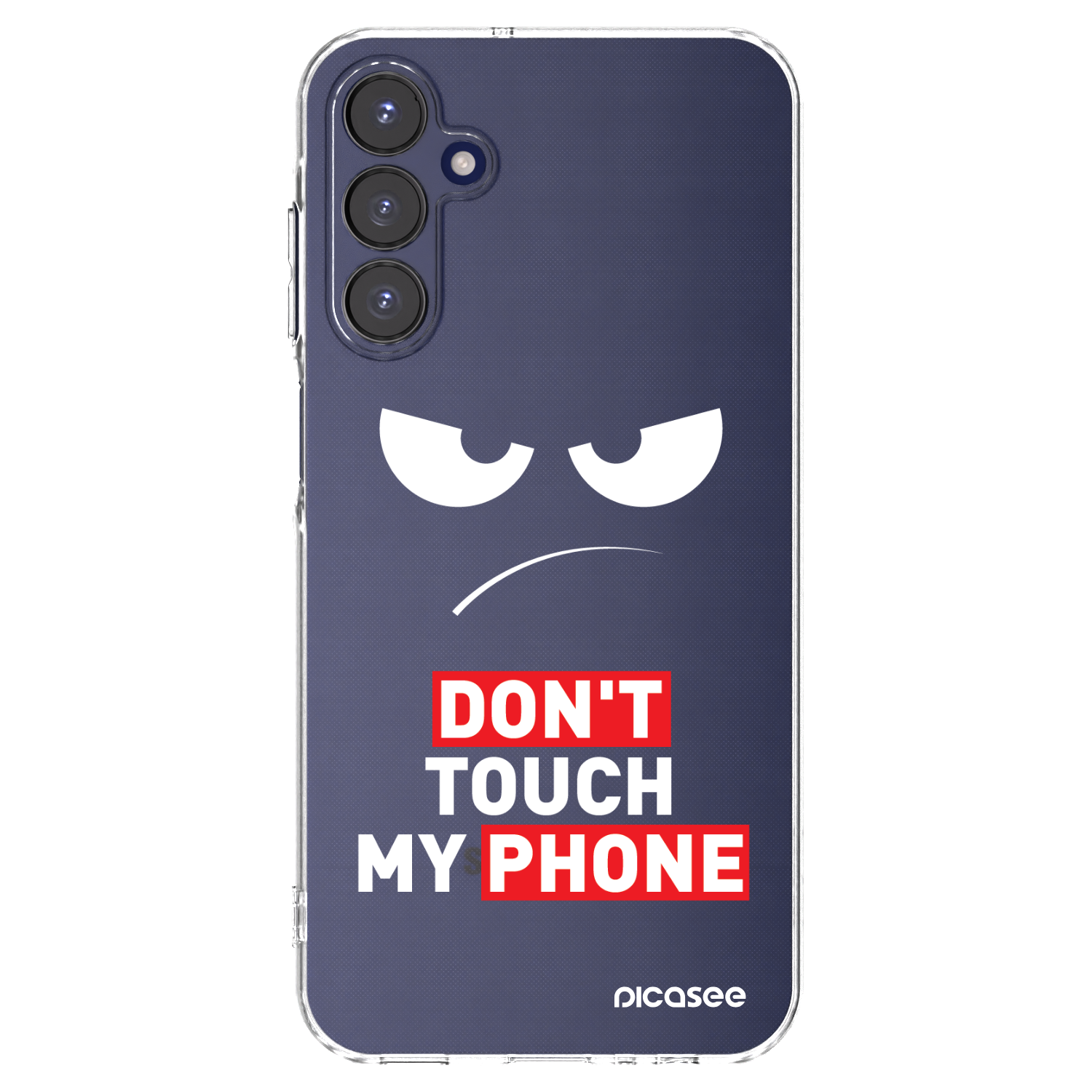 Picasee silikonový průhledný obal pro Samsung Galaxy A15 A155F 4G - Angry Eyes - Transparent