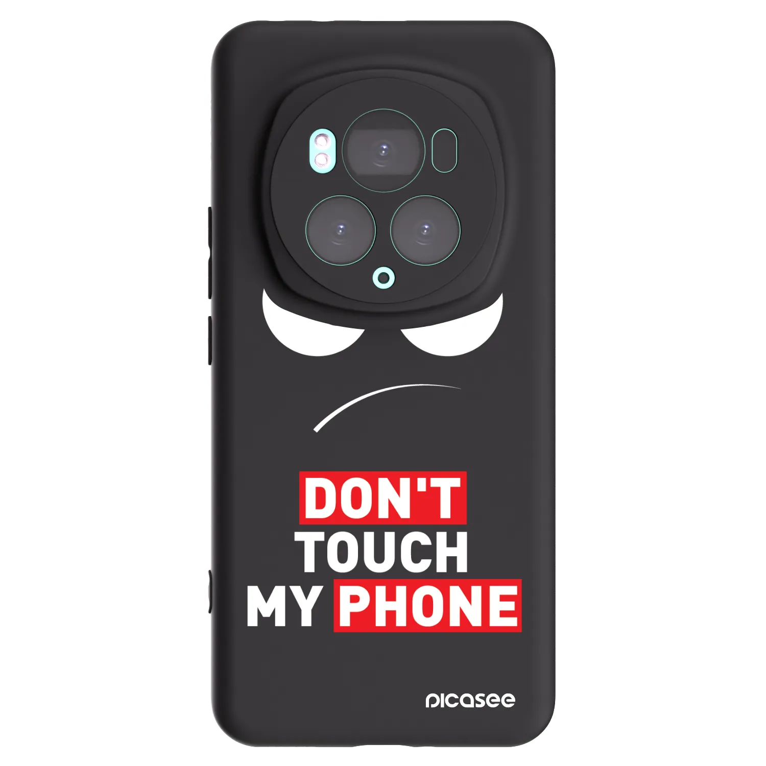 Picasee silikonový černý obal pro Honor Magic6 Pro - Angry Eyes - Transparent