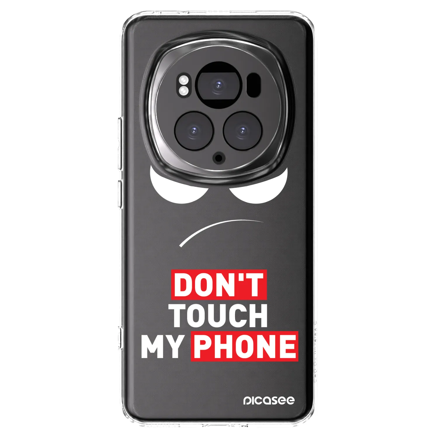 Picasee silikonový průhledný obal pro Honor Magic6 Pro - Angry Eyes - Transparent