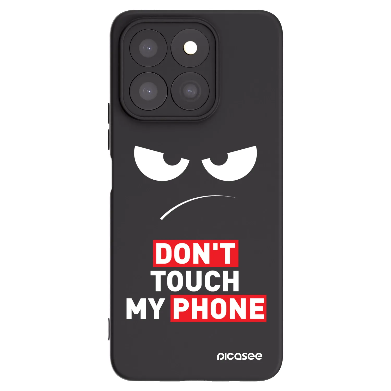 Picasee silikonový černý obal pro Honor X8b - Angry Eyes - Transparent