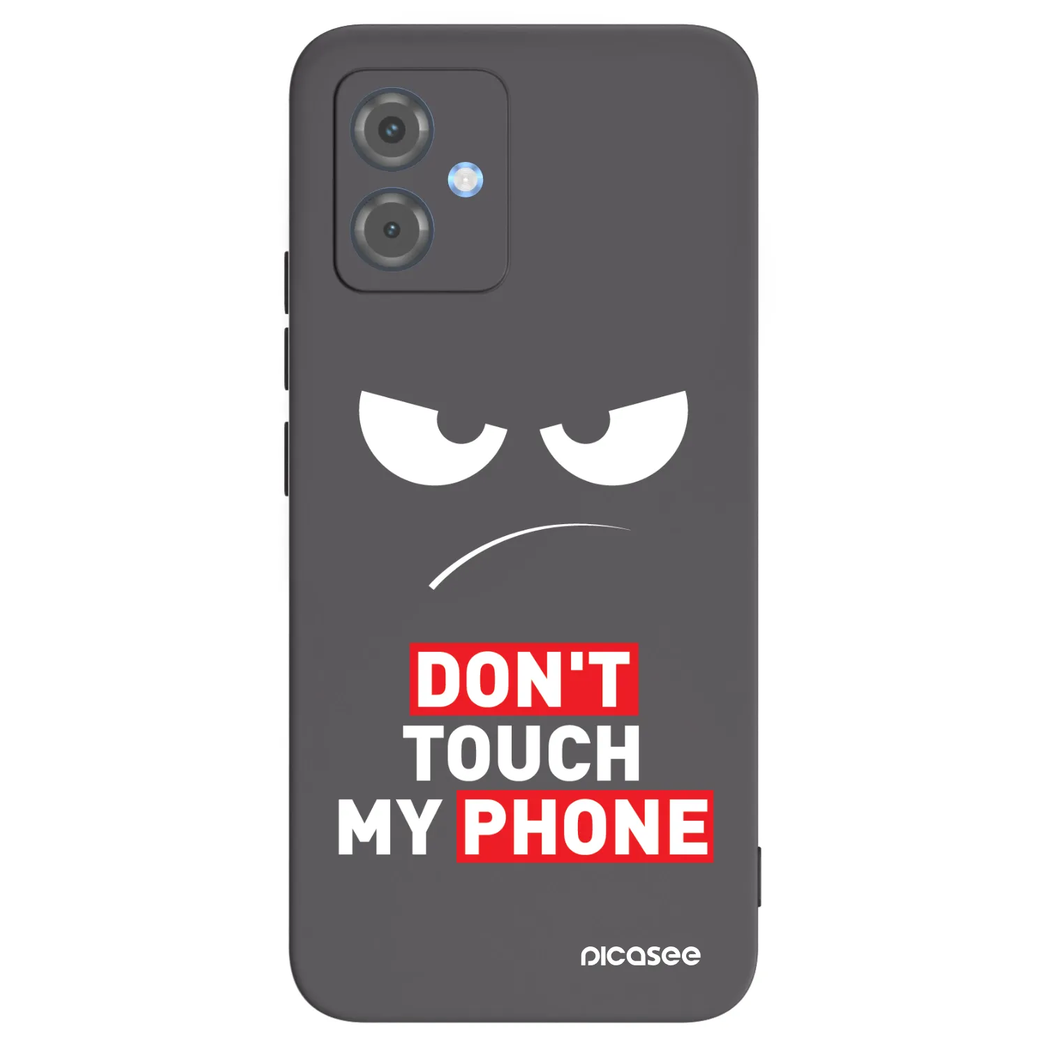 Picasee silikonový černý obal pro Motorola Moto G14 - Angry Eyes - Transparent