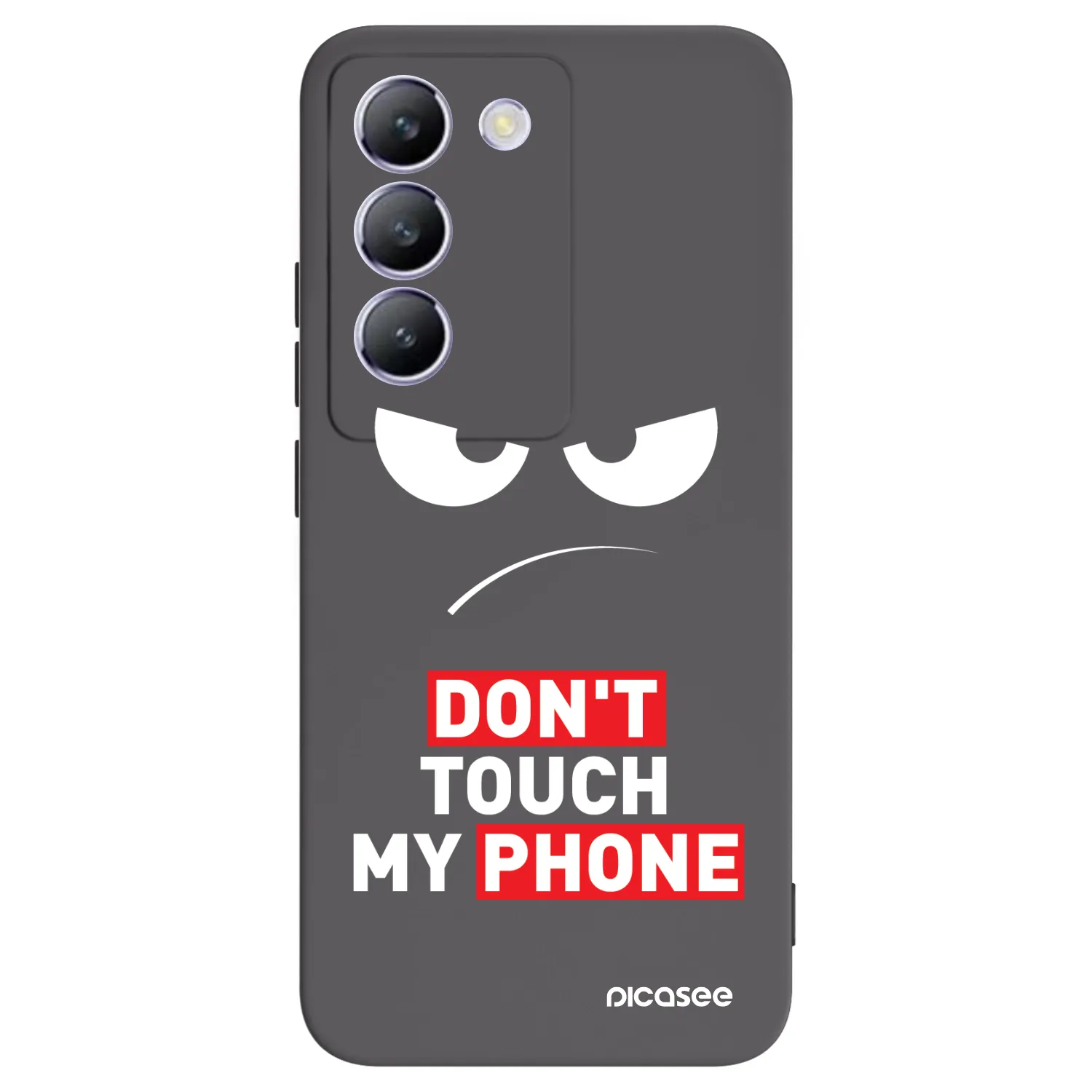 Picasee silikonový černý obal pro Vivo V40 SE 5G - Angry Eyes - Transparent