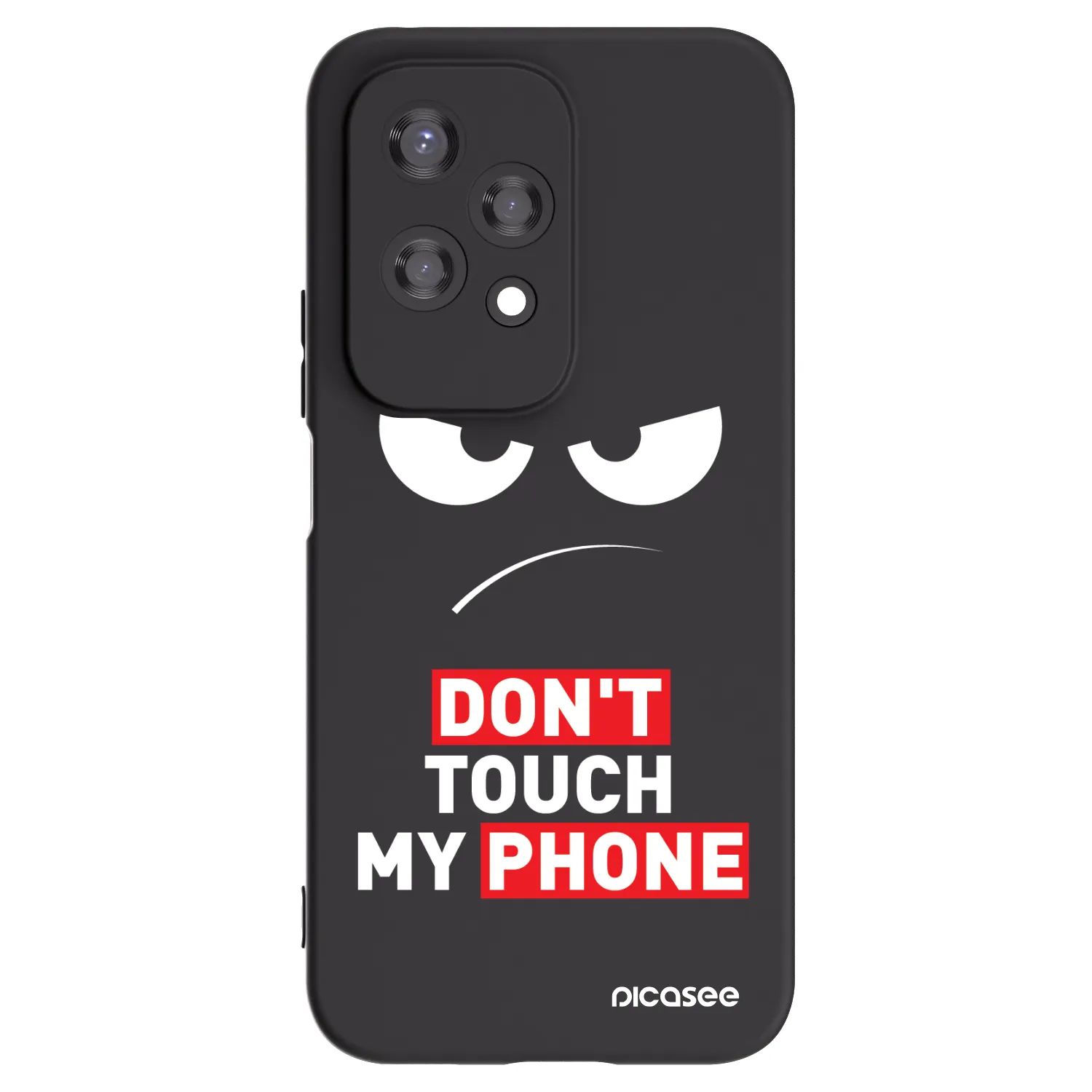 Picasee silikonový černý obal pro Honor 200 Lite - Angry Eyes - Transparent