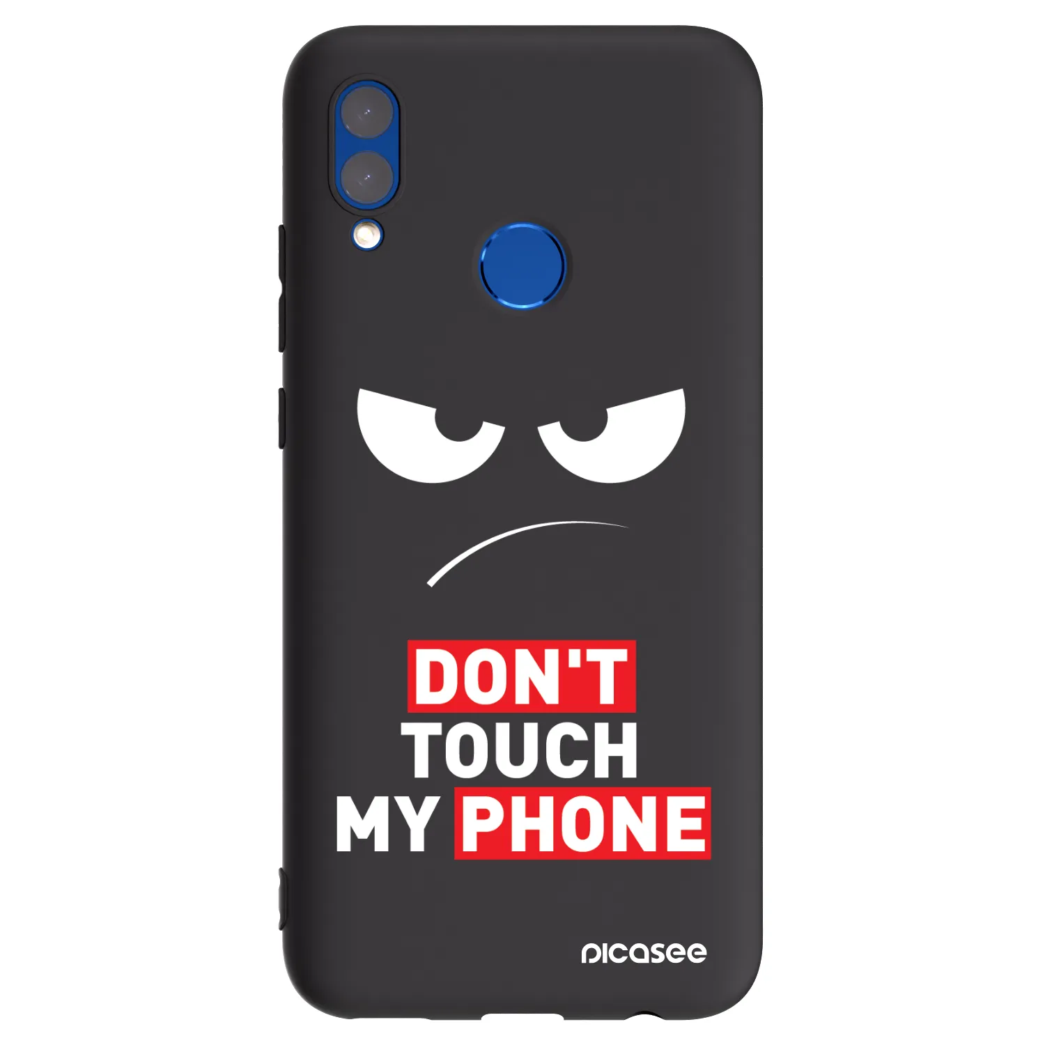 Picasee silikonový černý obal pro Honor 10 Lite - Angry Eyes - Transparent