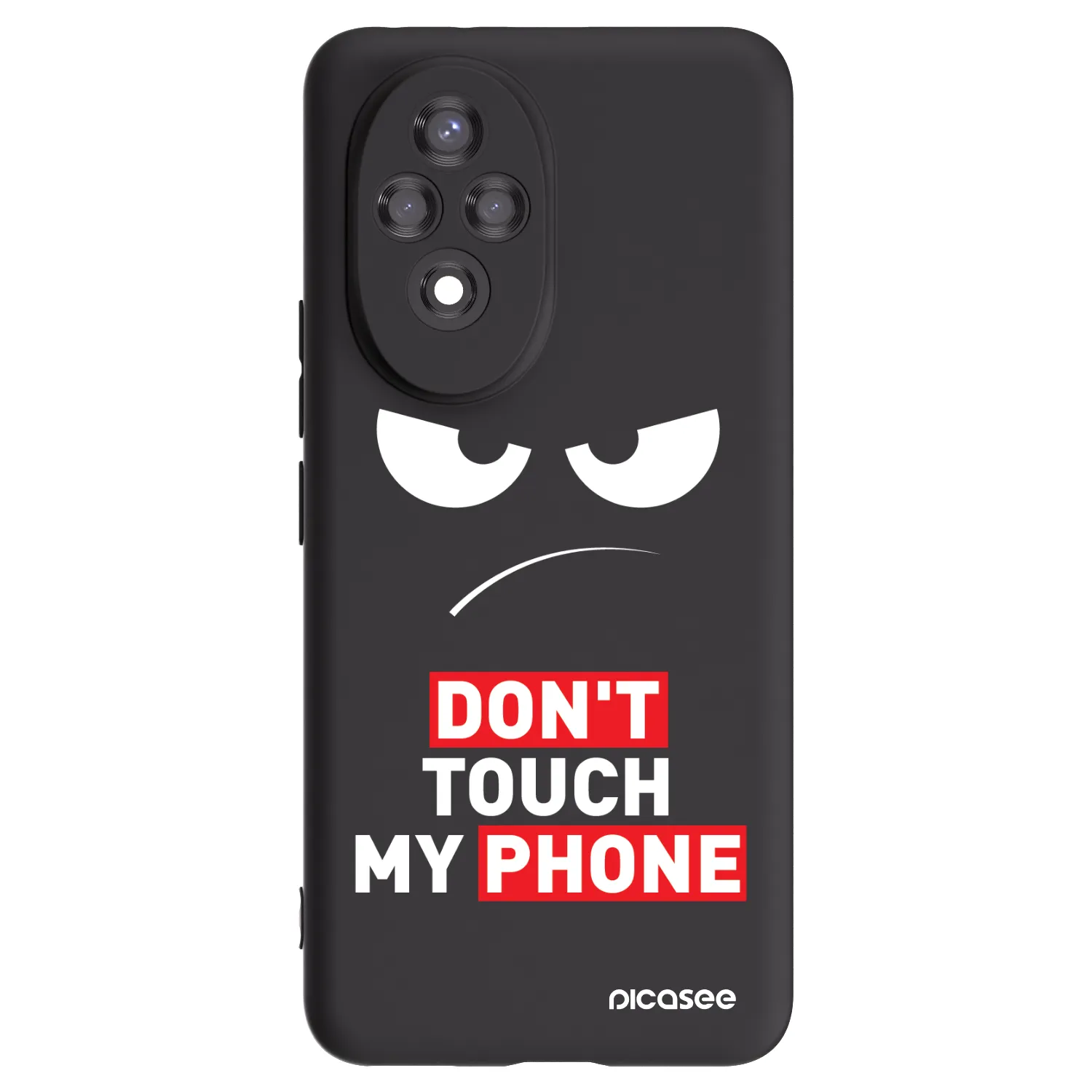 Picasee silikonový černý obal pro Honor 200 5G - Angry Eyes - Transparent